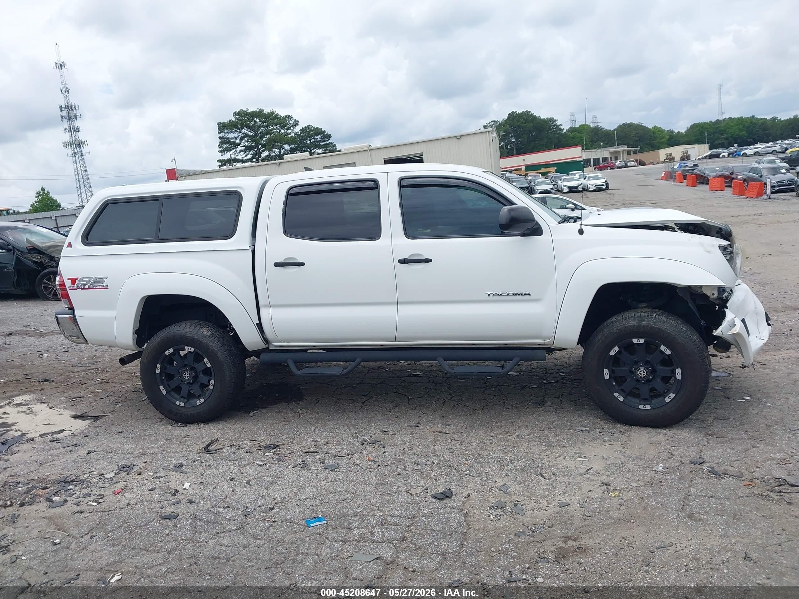 2014 Toyota Tacoma Prerunner V6 White vin: 3TMJU4GN7EM173245