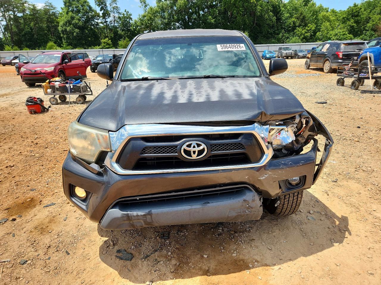 2015 Toyota Tacoma Double Cab Prerunner Gray vin: 3TMJU4GN7FM175384