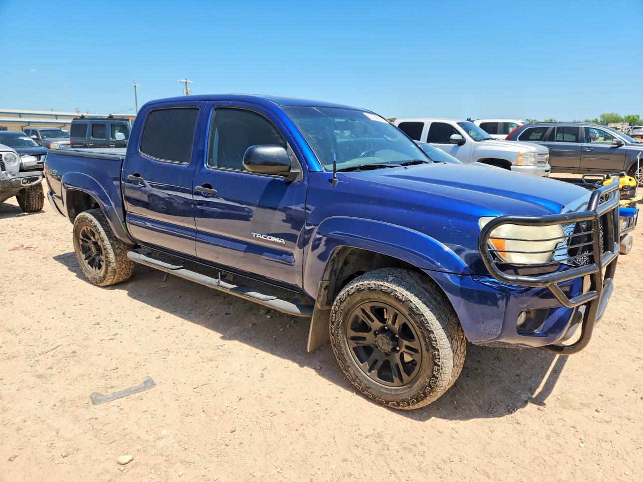2015 Toyota Tacoma Double Cab Prerunner Blue vin: 3TMJU4GN7FM181881