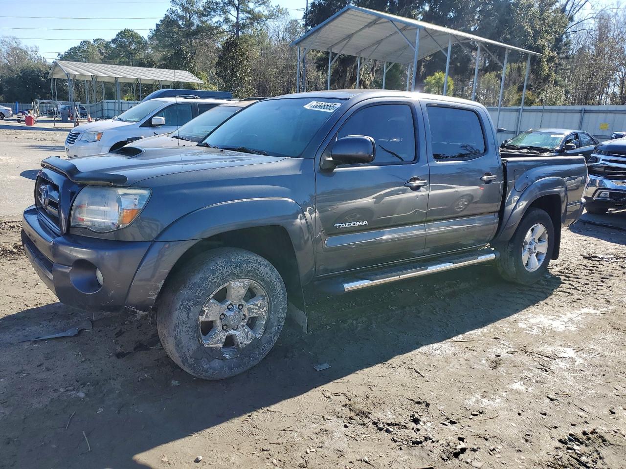 2010 Toyota Tacoma Double Cab Prerunner Charcoal vin: 3TMJU4GN8AM093219