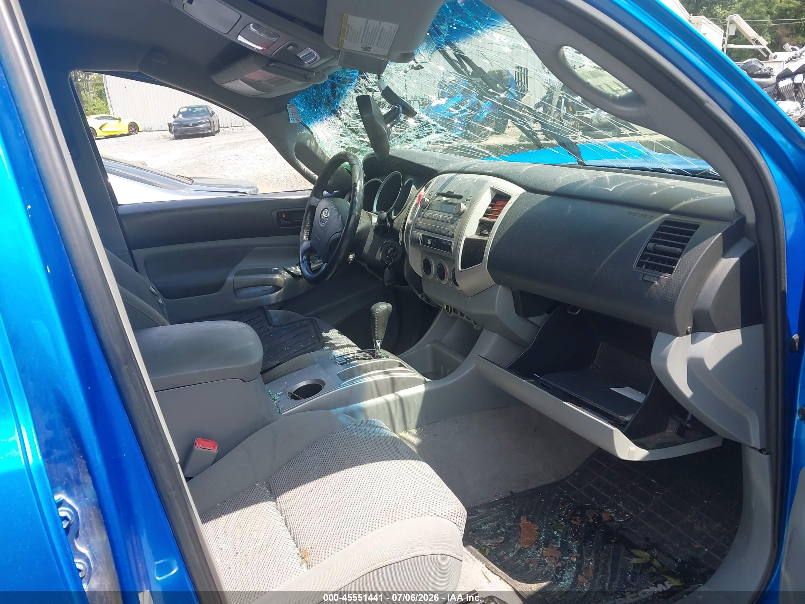 2010 Toyota Tacoma Prerunner V6 Blue vin: 3TMJU4GN8AM094399