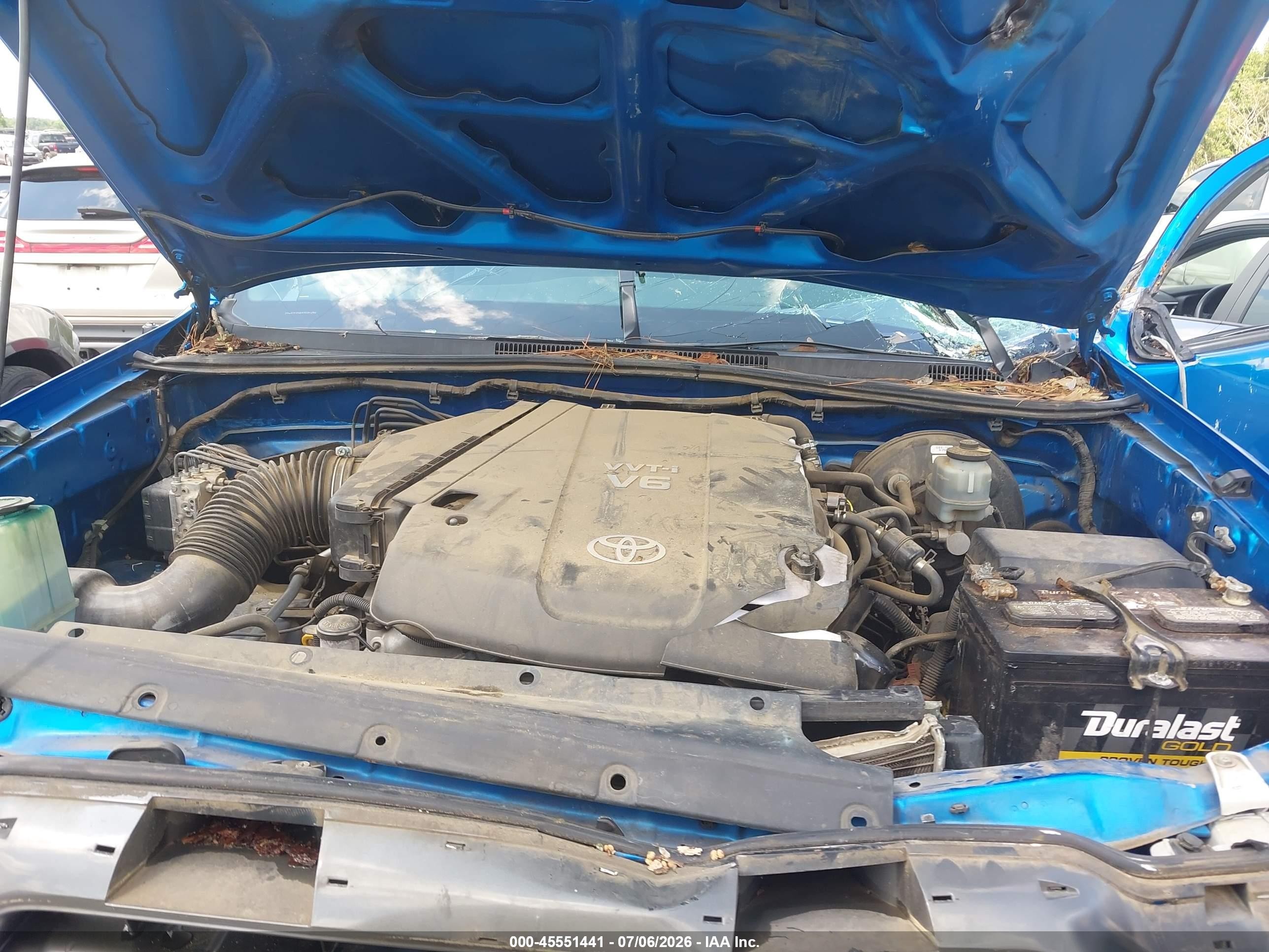 2010 Toyota Tacoma Prerunner V6 Blue vin: 3TMJU4GN8AM094399