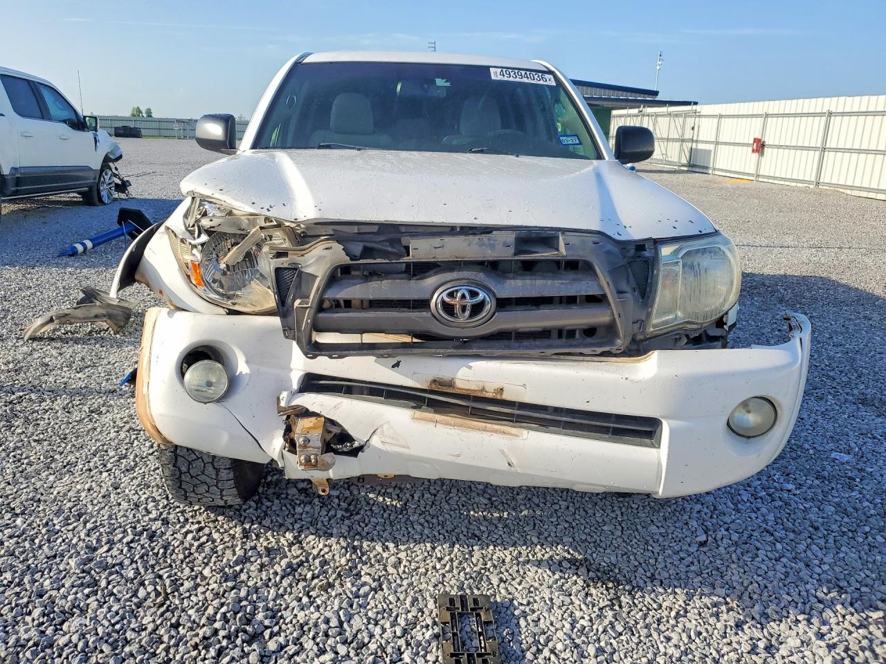 2010 Toyota Tacoma Prerunner V6 White vin: 3TMJU4GN8AM102632