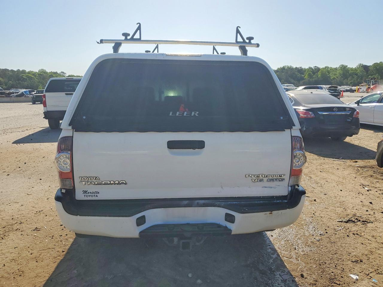 2010 Toyota Tacoma Double Cab Prerunner Белый vin: 3TMJU4GN8AM105126