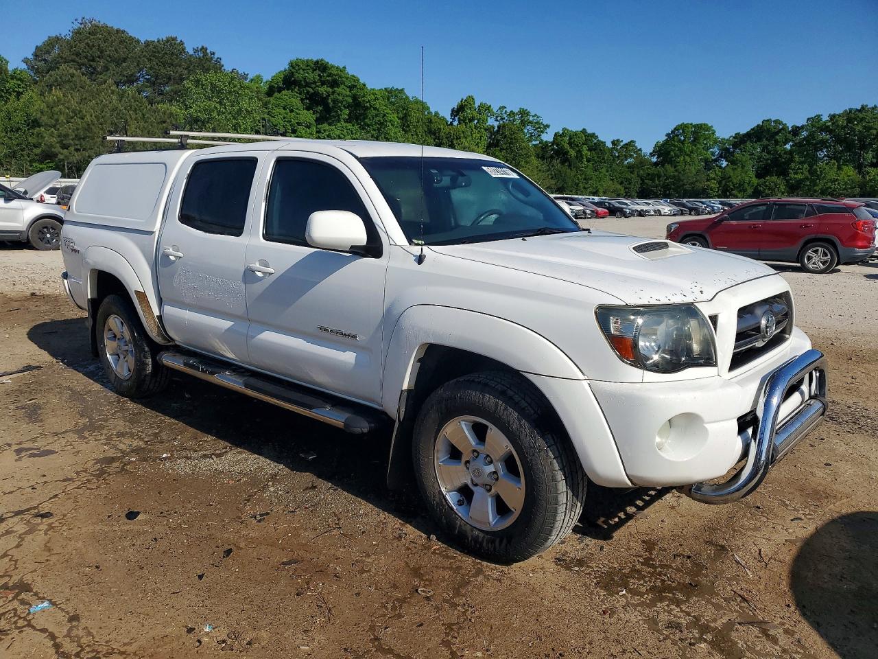 2010 Toyota Tacoma Double Cab Prerunner Белый vin: 3TMJU4GN8AM105126