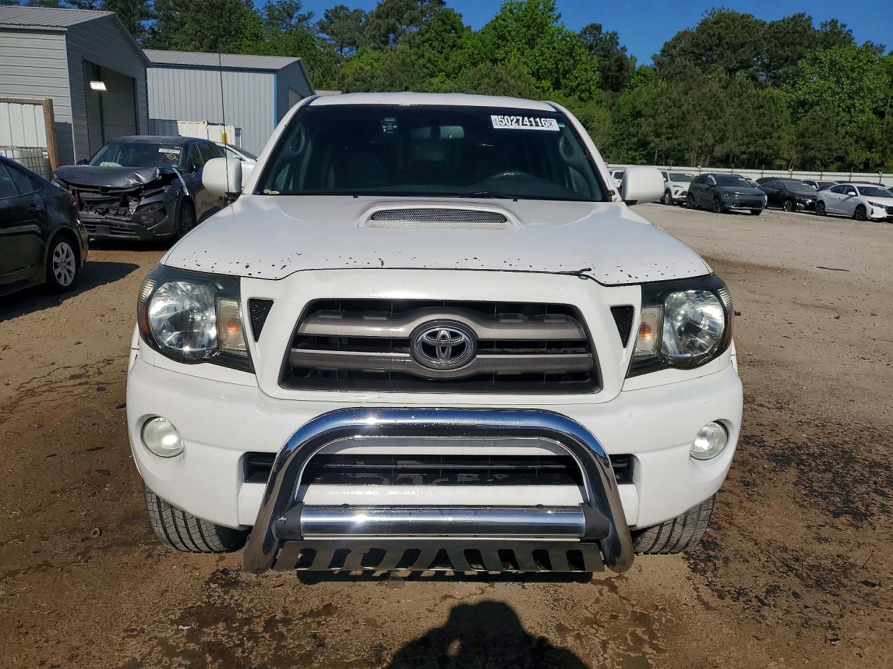2010 Toyota Tacoma Double Cab Prerunner Белый vin: 3TMJU4GN8AM105126