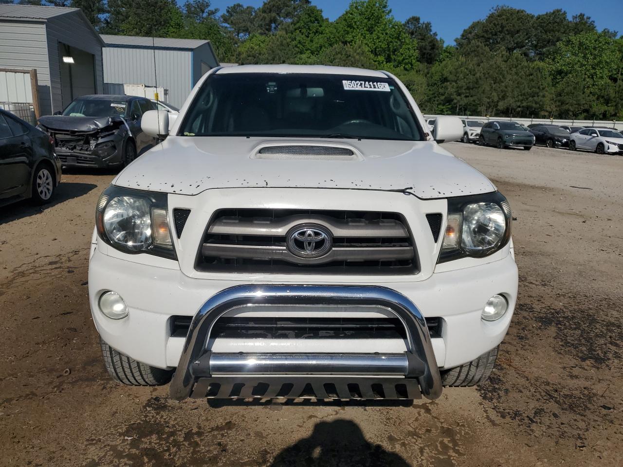 2010 Toyota Tacoma Double Cab Prerunner Белый vin: 3TMJU4GN8AM105126 Damage: Hood, Chipped, 10 Or More