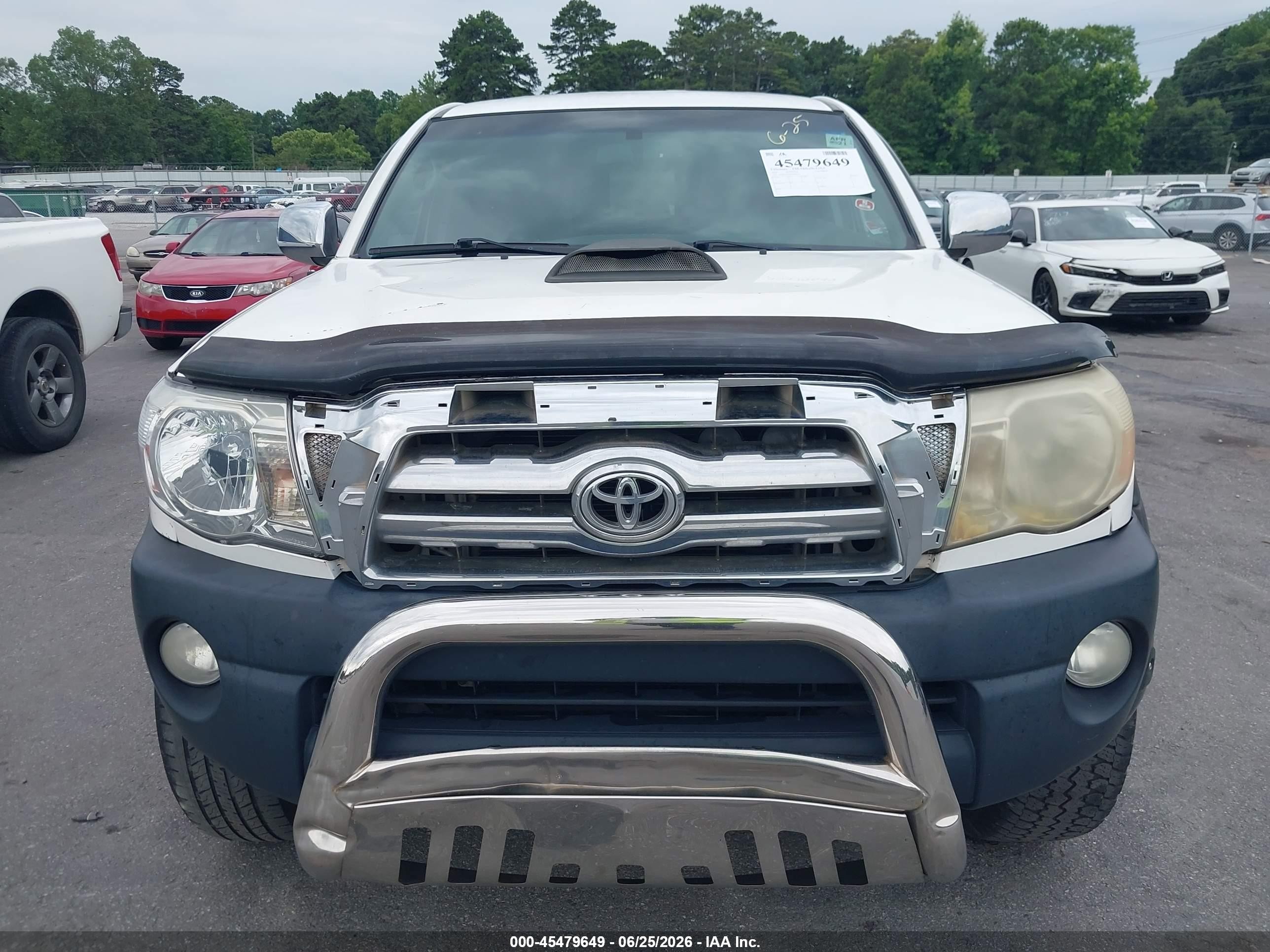 2010 Toyota Tacoma Prerunner V6 White vin: 3TMJU4GN8AM106762