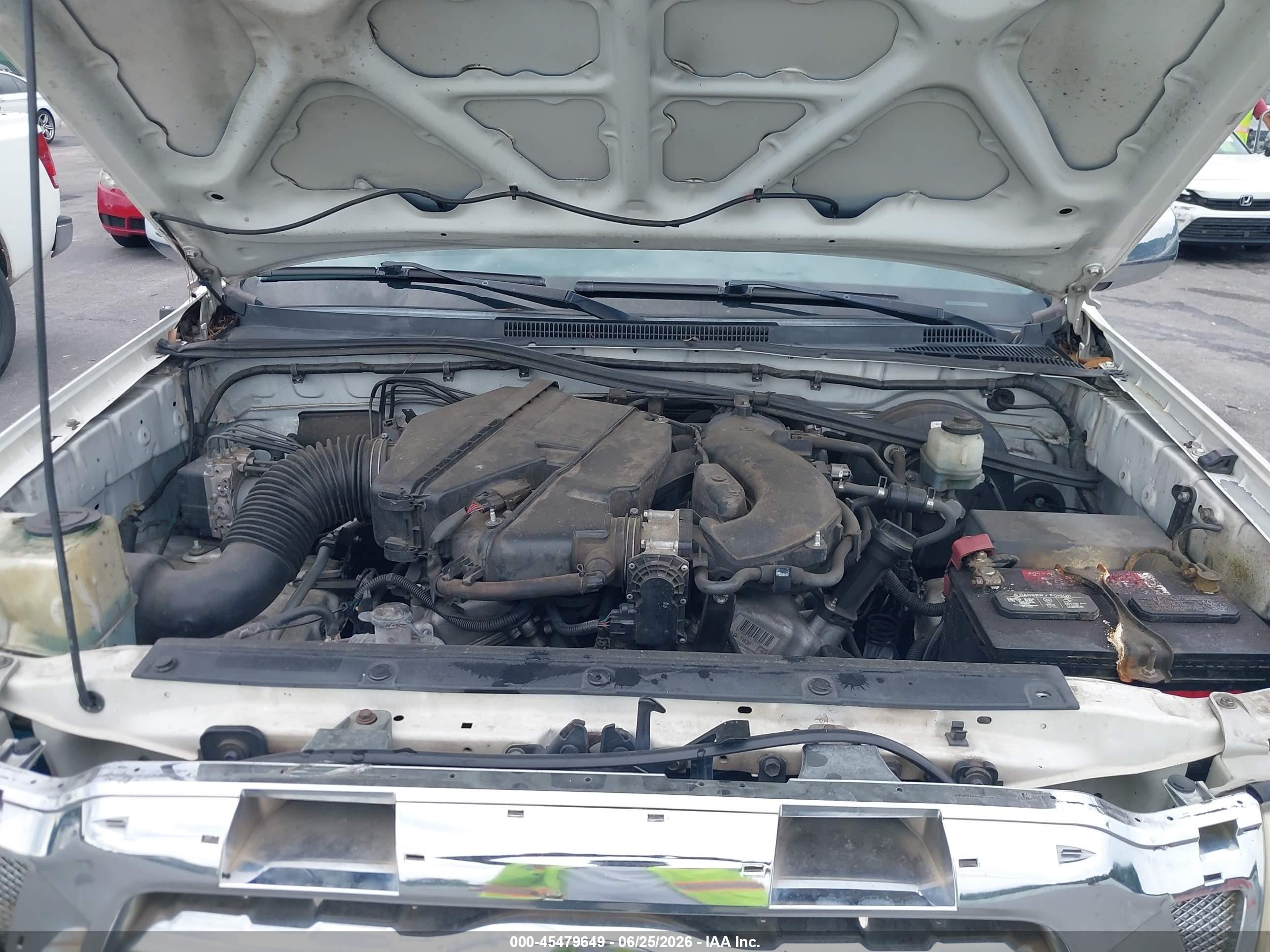 2010 Toyota Tacoma Prerunner V6 White vin: 3TMJU4GN8AM106762
