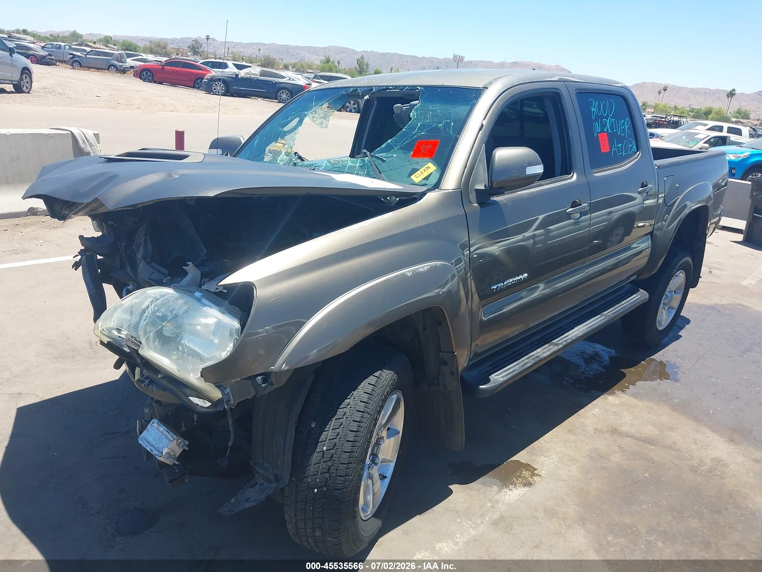 2012 Toyota Tacoma Prerunner V6 Gray vin: 3TMJU4GN8CM132572