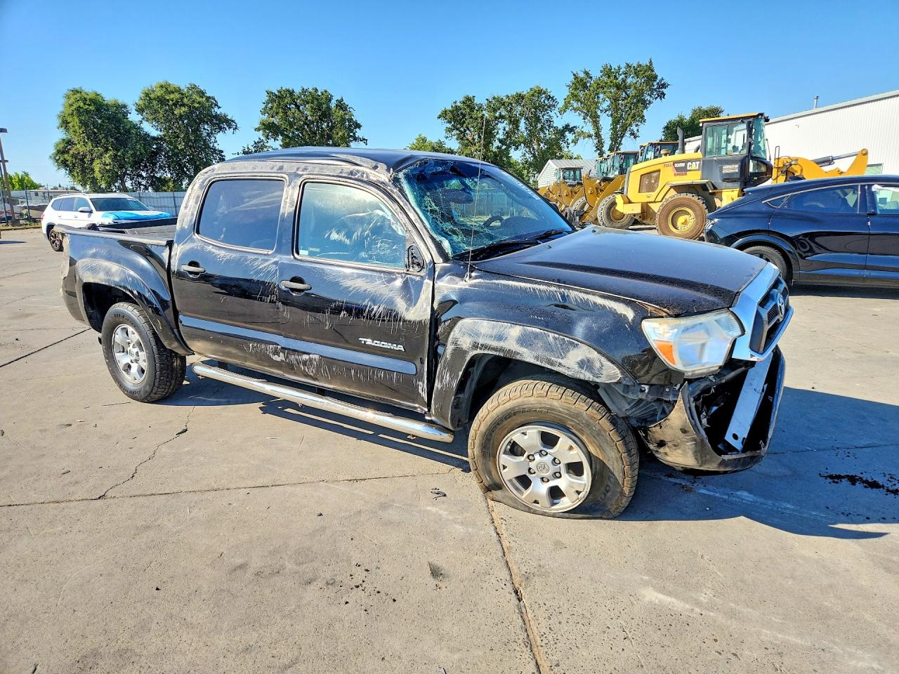 2013 Toyota Tacoma Double Cab Prerunner Black vin: 3TMJU4GN8DM140639