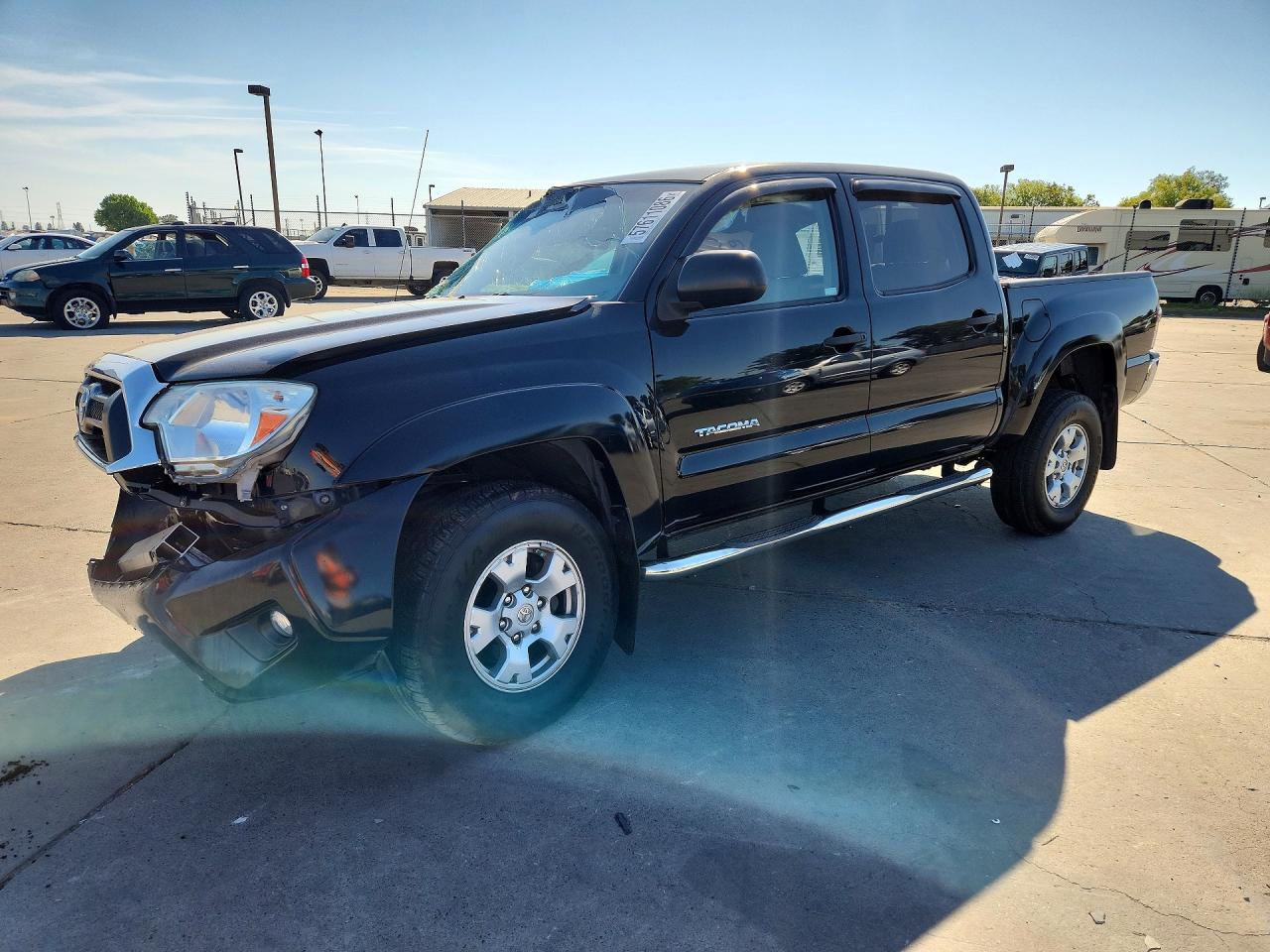 2013 Toyota Tacoma Double Cab Prerunner Black vin: 3TMJU4GN8DM140639