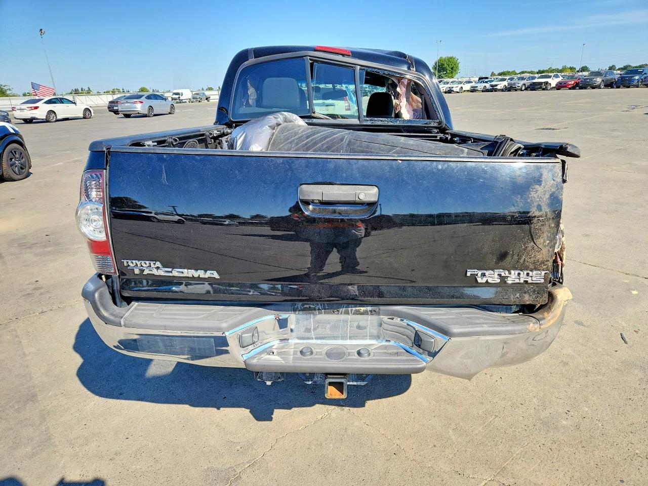 2013 Toyota Tacoma Double Cab Prerunner Black vin: 3TMJU4GN8DM140639