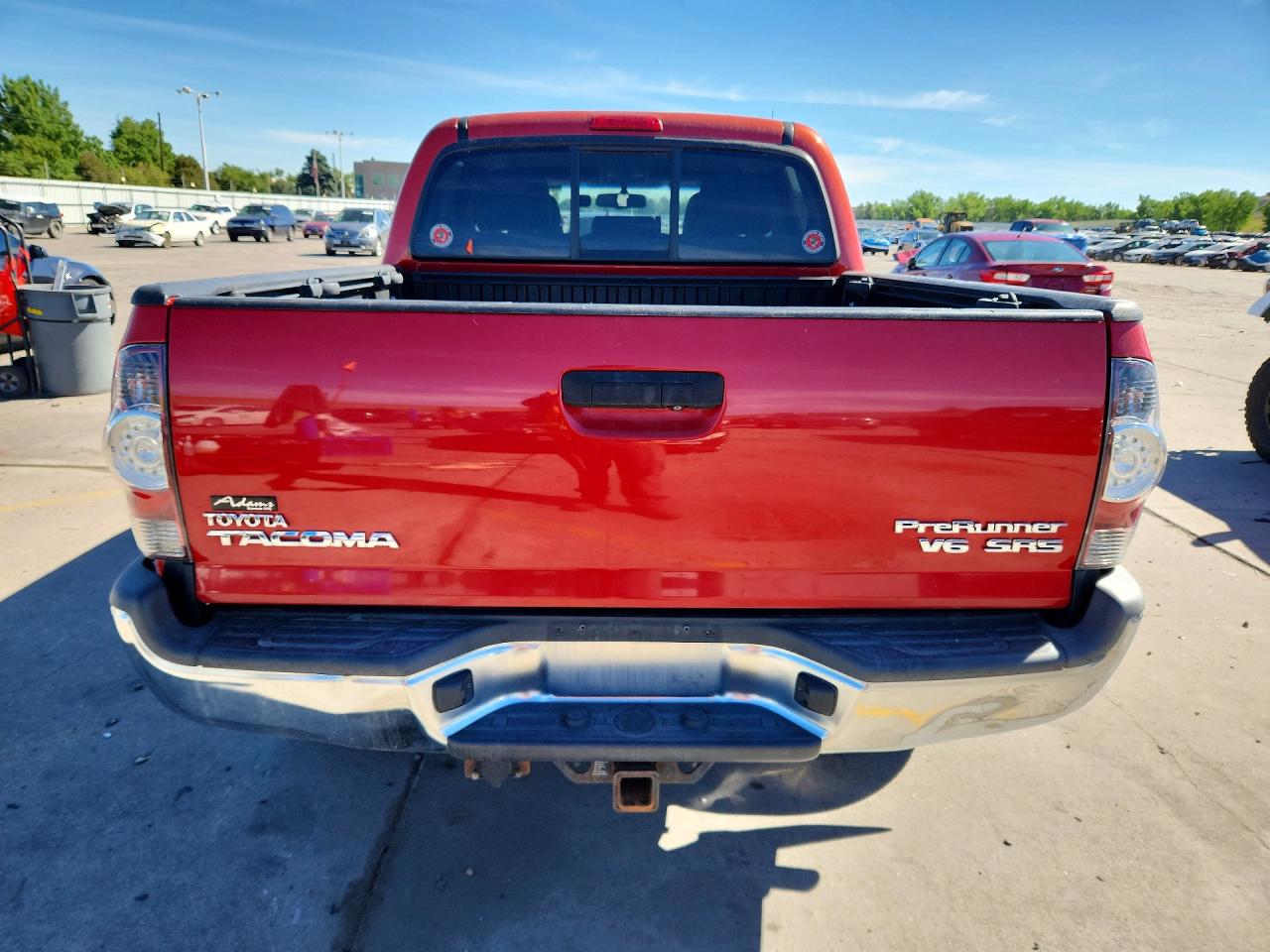 2013 Toyota Tacoma Double Cab Prerunner Red vin: 3TMJU4GN8DM145484