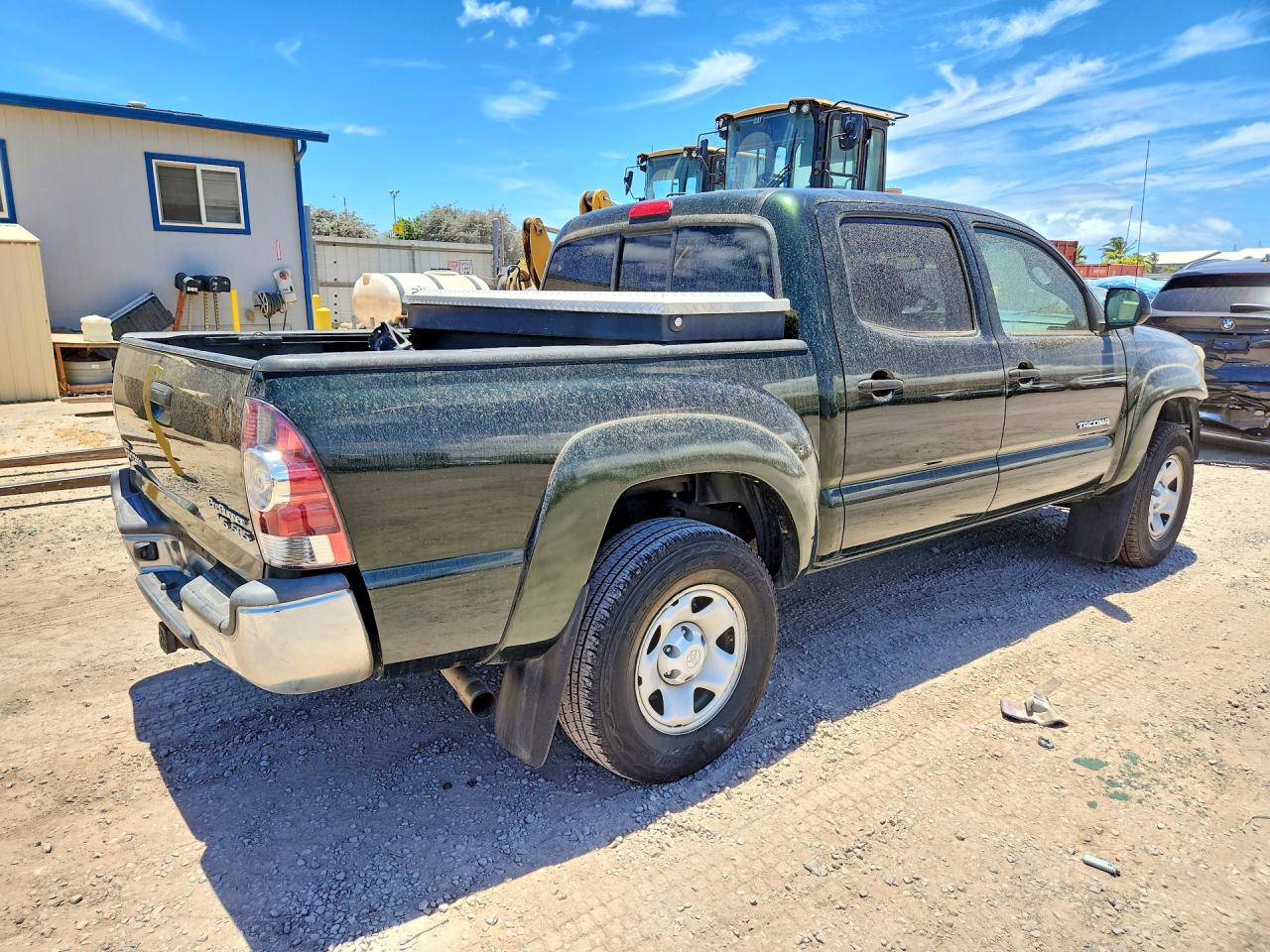 2013 Toyota Tacoma Double Cab Prerunner Green vin: 3TMJU4GN8DM155495
