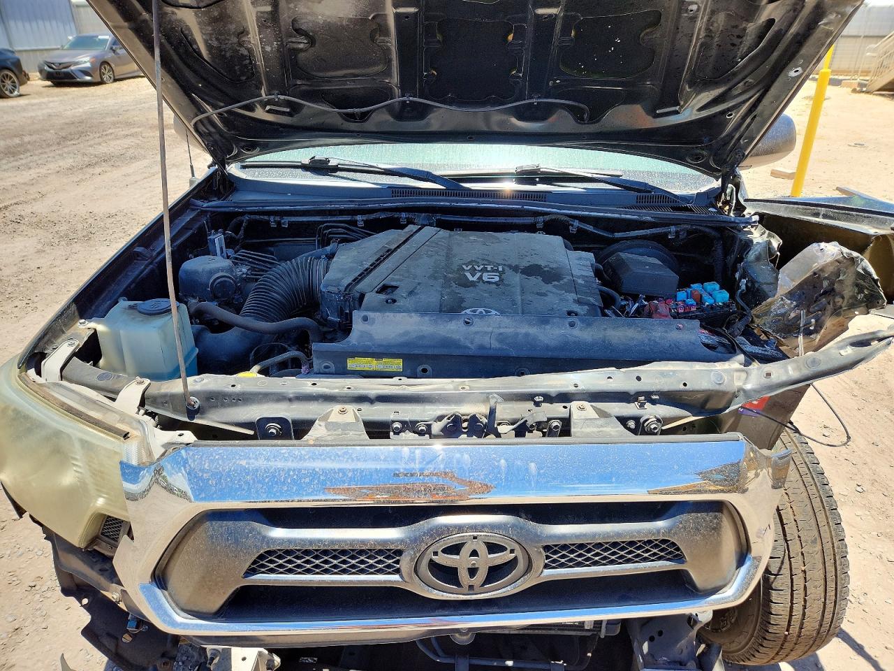 2013 Toyota Tacoma Double Cab Prerunner Green vin: 3TMJU4GN8DM155495