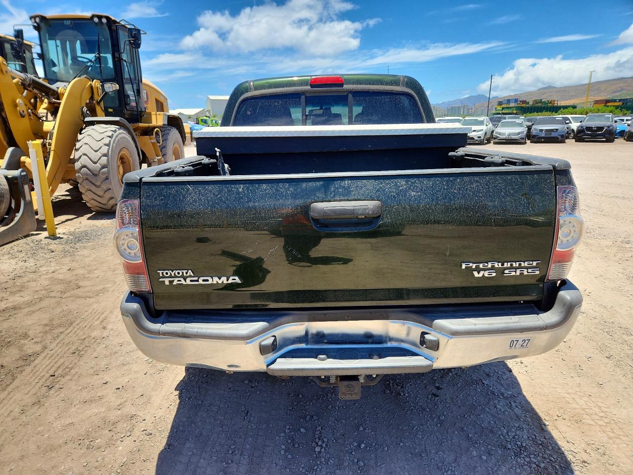 2013 Toyota Tacoma Double Cab Prerunner Green vin: 3TMJU4GN8DM155495