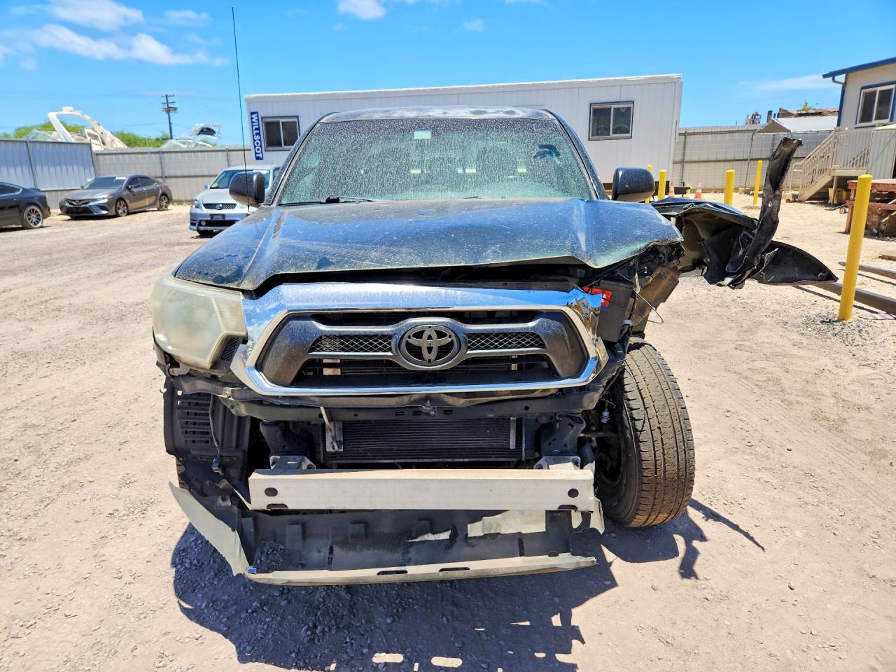 2013 Toyota Tacoma Double Cab Prerunner Green vin: 3TMJU4GN8DM155495