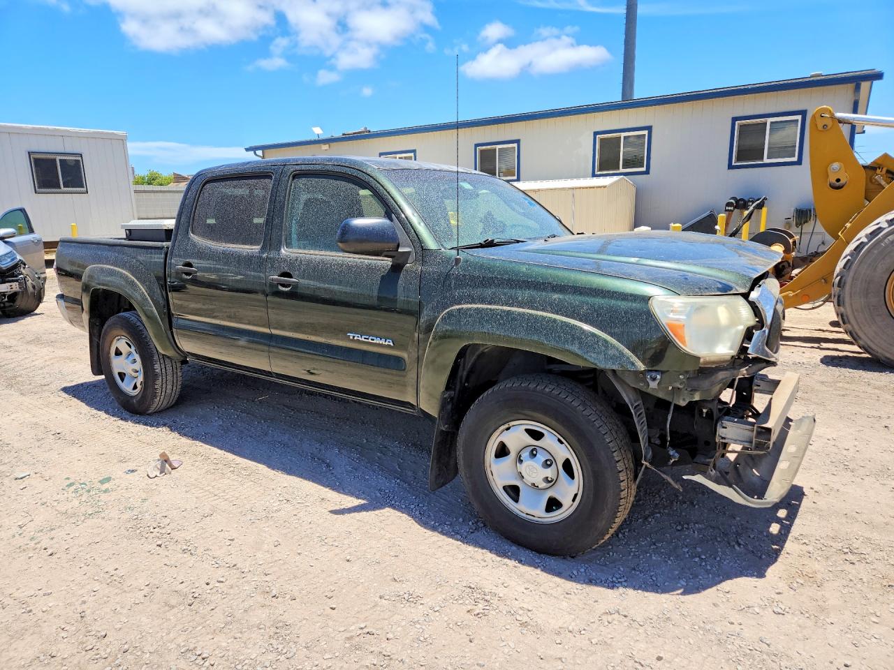 2013 Toyota Tacoma Double Cab Prerunner Green vin: 3TMJU4GN8DM155495