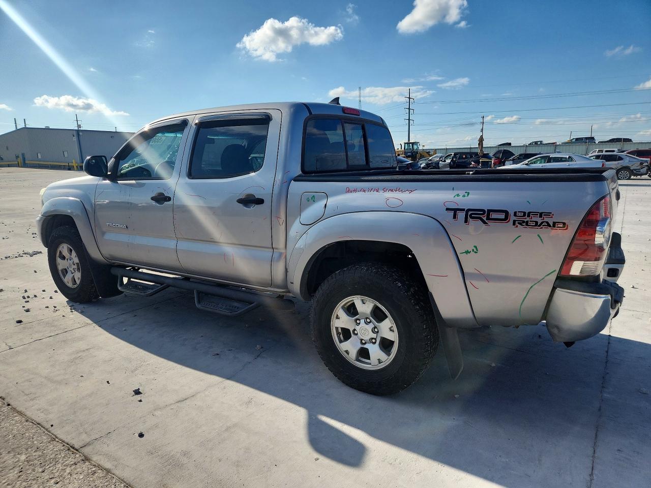 2014 Toyota Tacoma Double Cab Prerunner Silver vin: 3TMJU4GN8EM161248