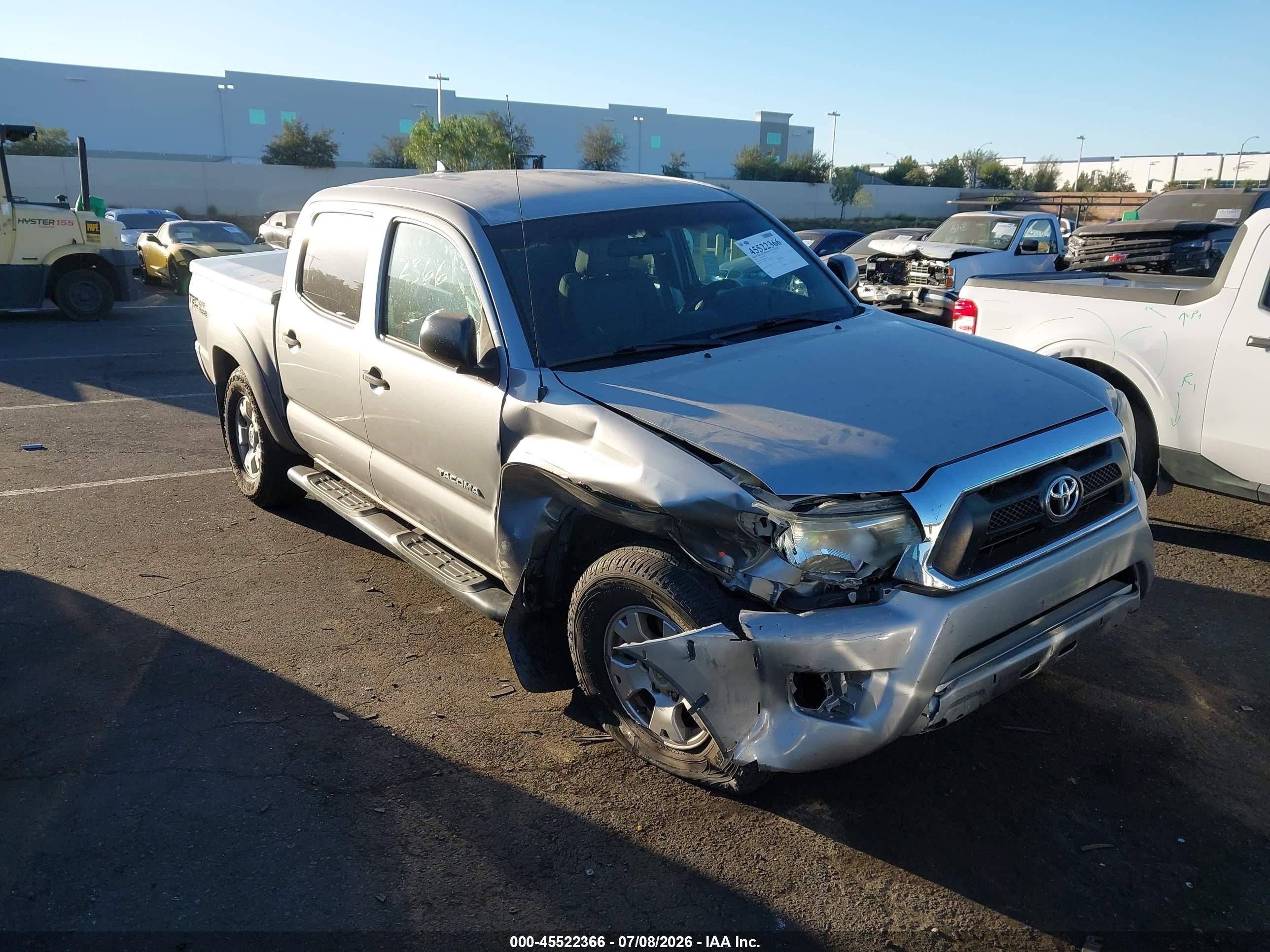 2015 Toyota Tacoma Prerunner V6 Silver vin: 3TMJU4GN8FM177130