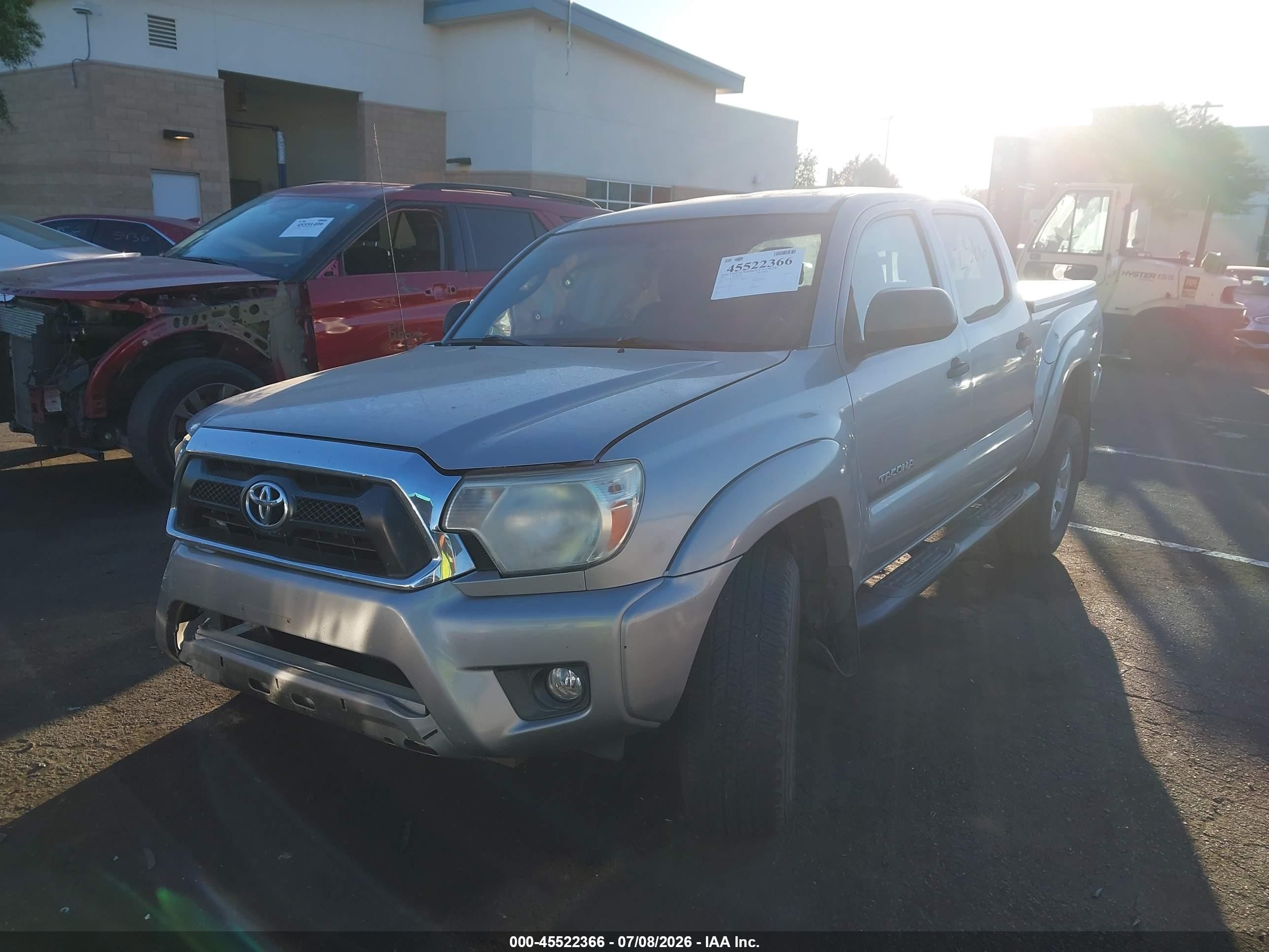 2015 Toyota Tacoma Prerunner V6 Silver vin: 3TMJU4GN8FM177130