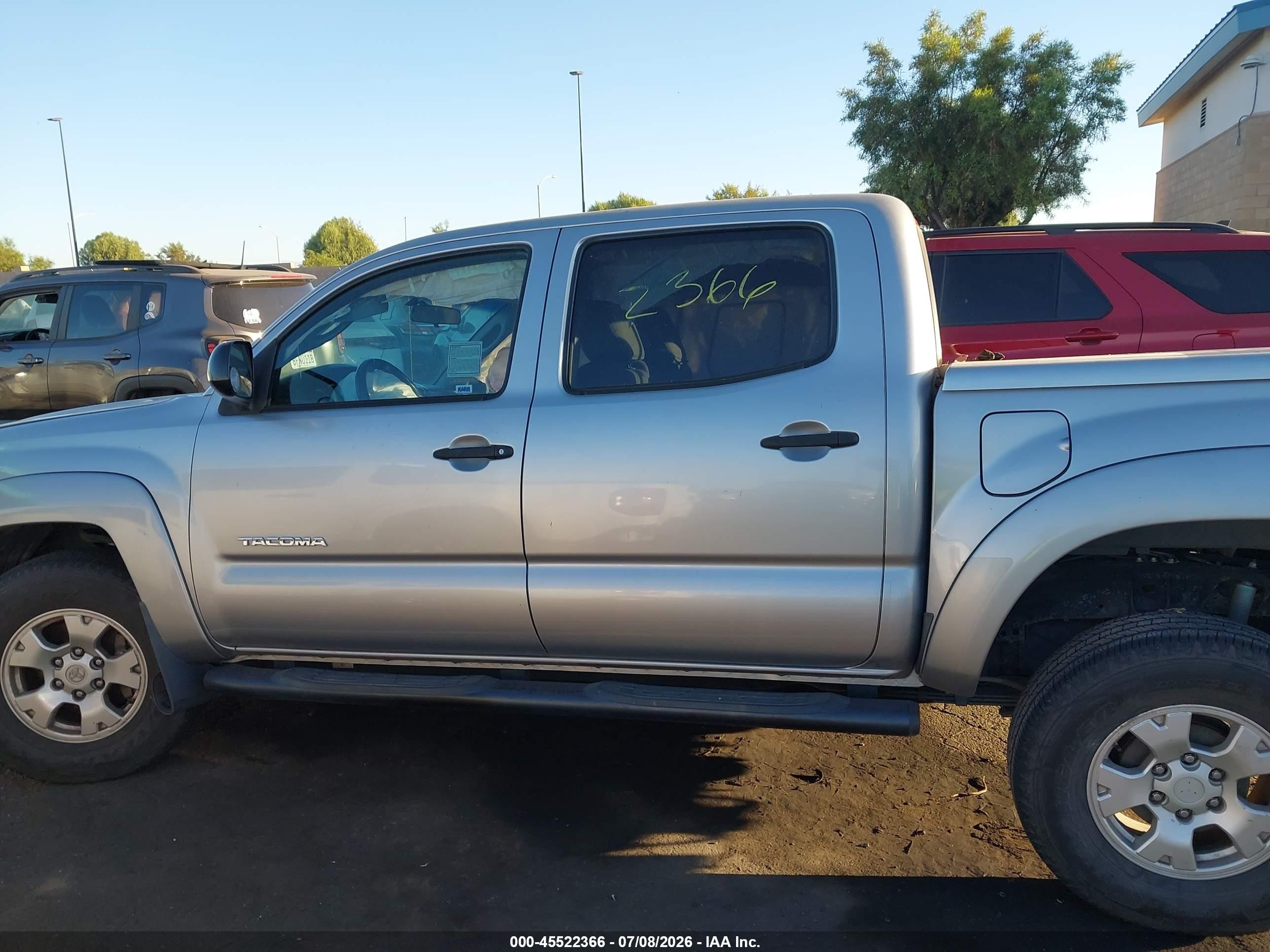 2015 Toyota Tacoma Prerunner V6 Silver vin: 3TMJU4GN8FM177130