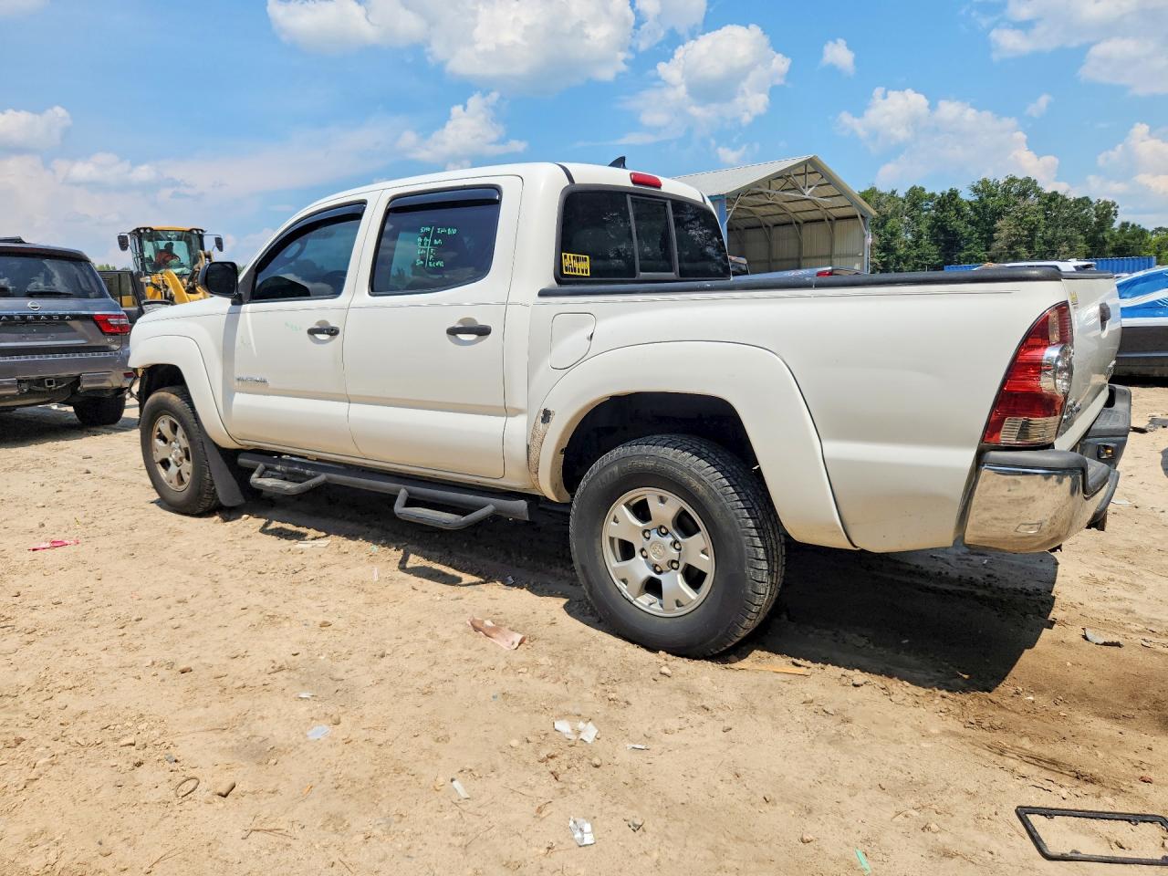 2015 Toyota Tacoma Double Cab Prerunner White vin: 3TMJU4GN8FM179699