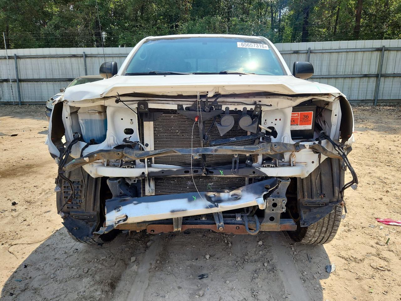 2015 Toyota Tacoma Double Cab Prerunner White vin: 3TMJU4GN8FM179699