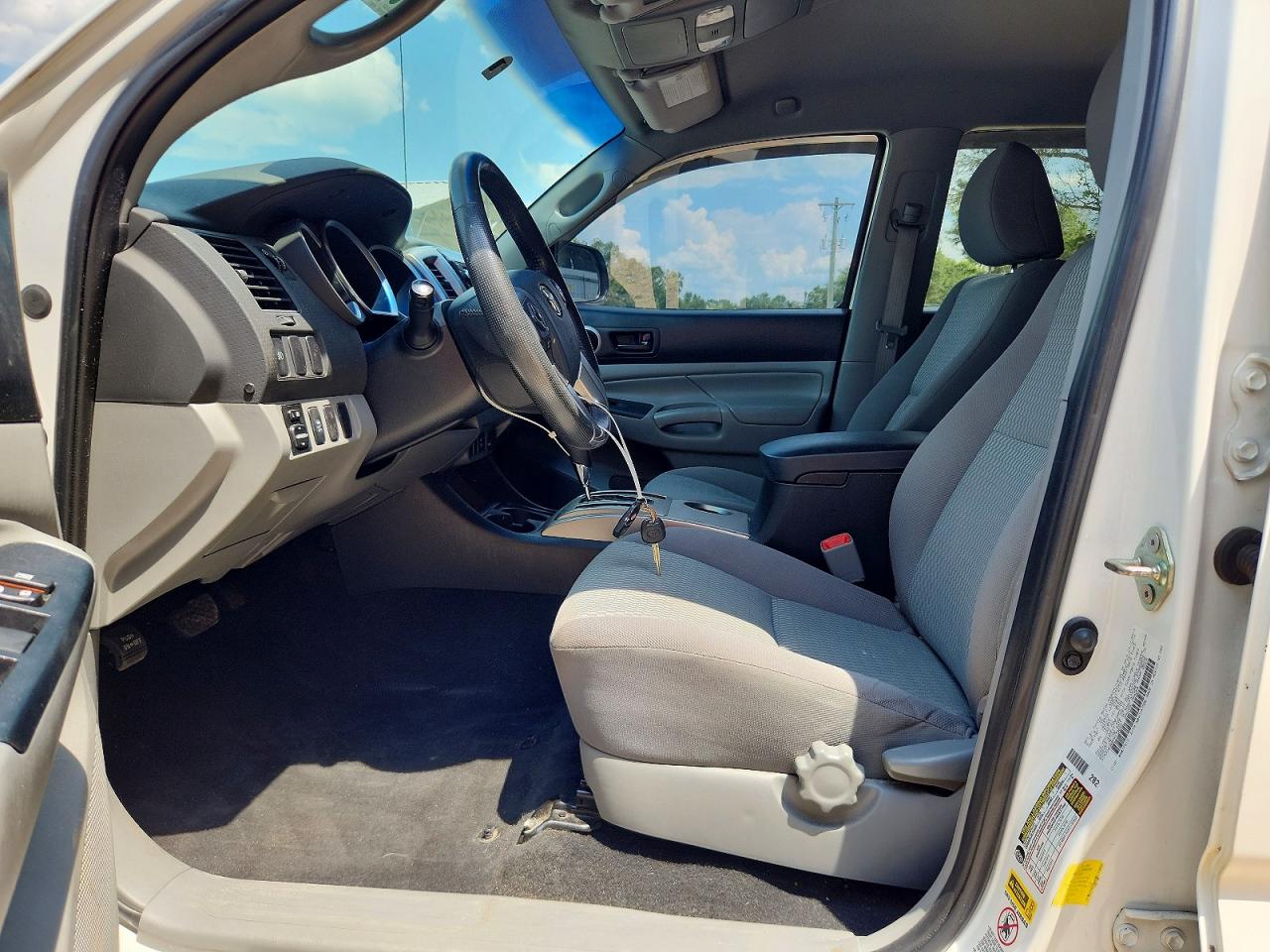 2015 Toyota Tacoma Double Cab Prerunner White vin: 3TMJU4GN8FM179699