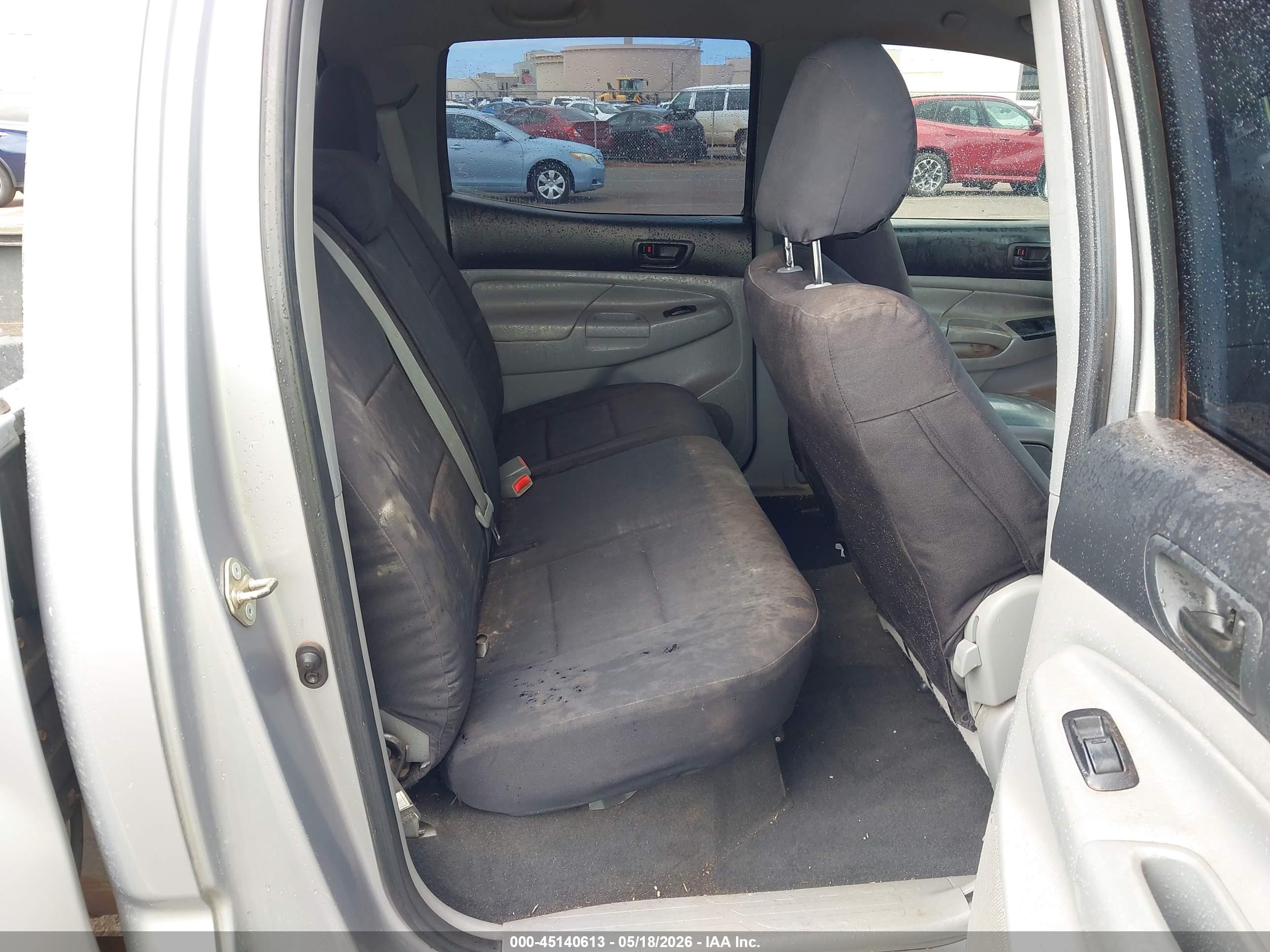 2015 Toyota Tacoma Prerunner V6 Gray vin: 3TMJU4GN8FM186989