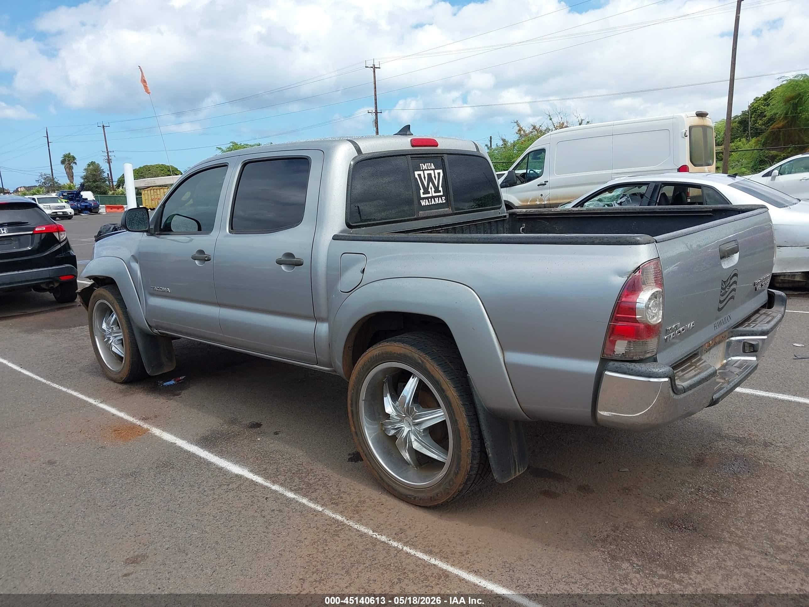 2015 Toyota Tacoma Prerunner V6 Gray vin: 3TMJU4GN8FM186989