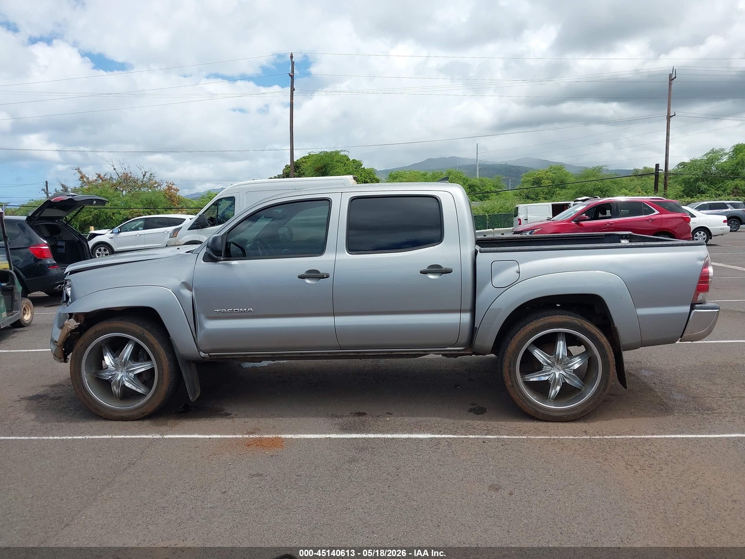 2015 Toyota Tacoma Prerunner V6 Gray vin: 3TMJU4GN8FM186989