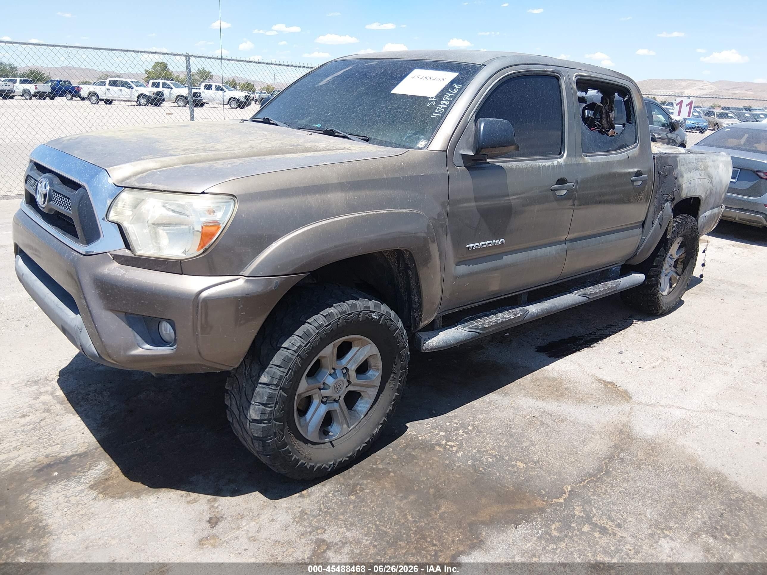 2012 Toyota Tacoma Prerunner V6 Dark Brown vin: 3TMJU4GN9CM128529