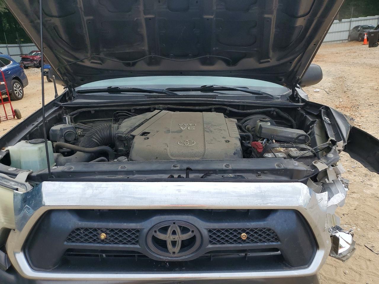 2012 Toyota Tacoma Double Cab Prerunner Серый vin: 3TMJU4GN9CM136629