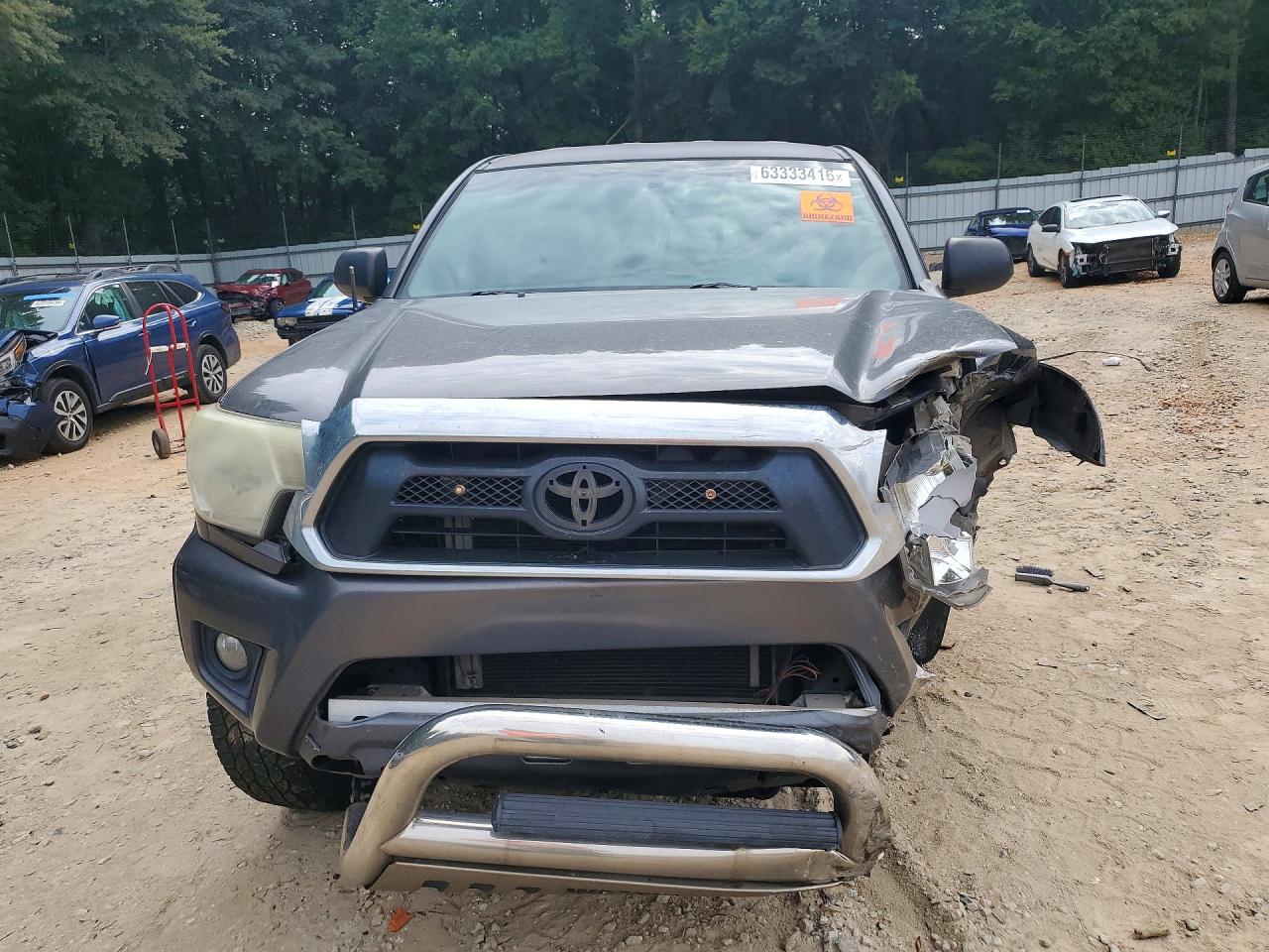 2012 Toyota Tacoma Double Cab Prerunner Серый vin: 3TMJU4GN9CM136629