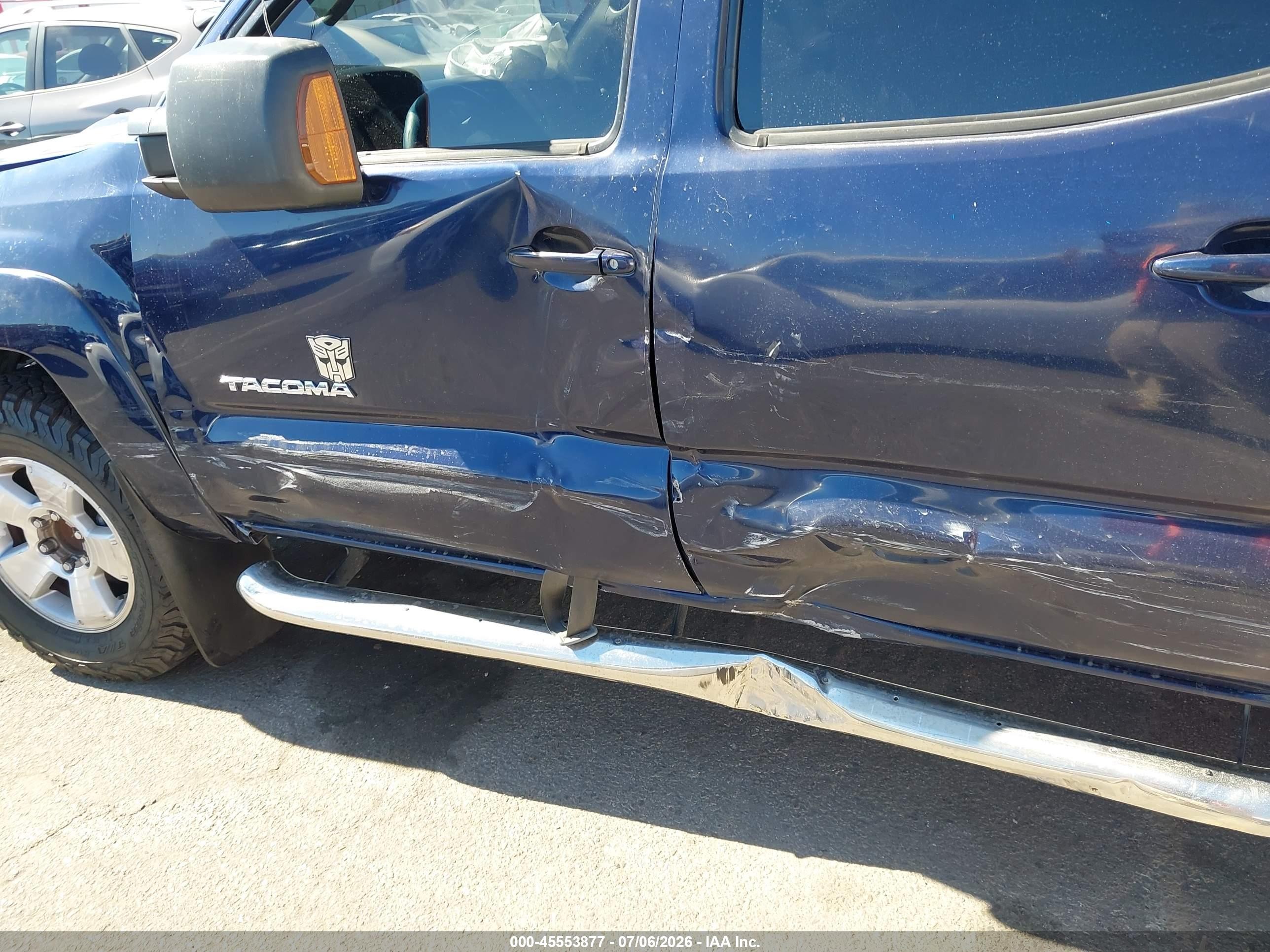 2013 Toyota Tacoma Prerunner V6 Blue vin: 3TMJU4GN9DM142349
