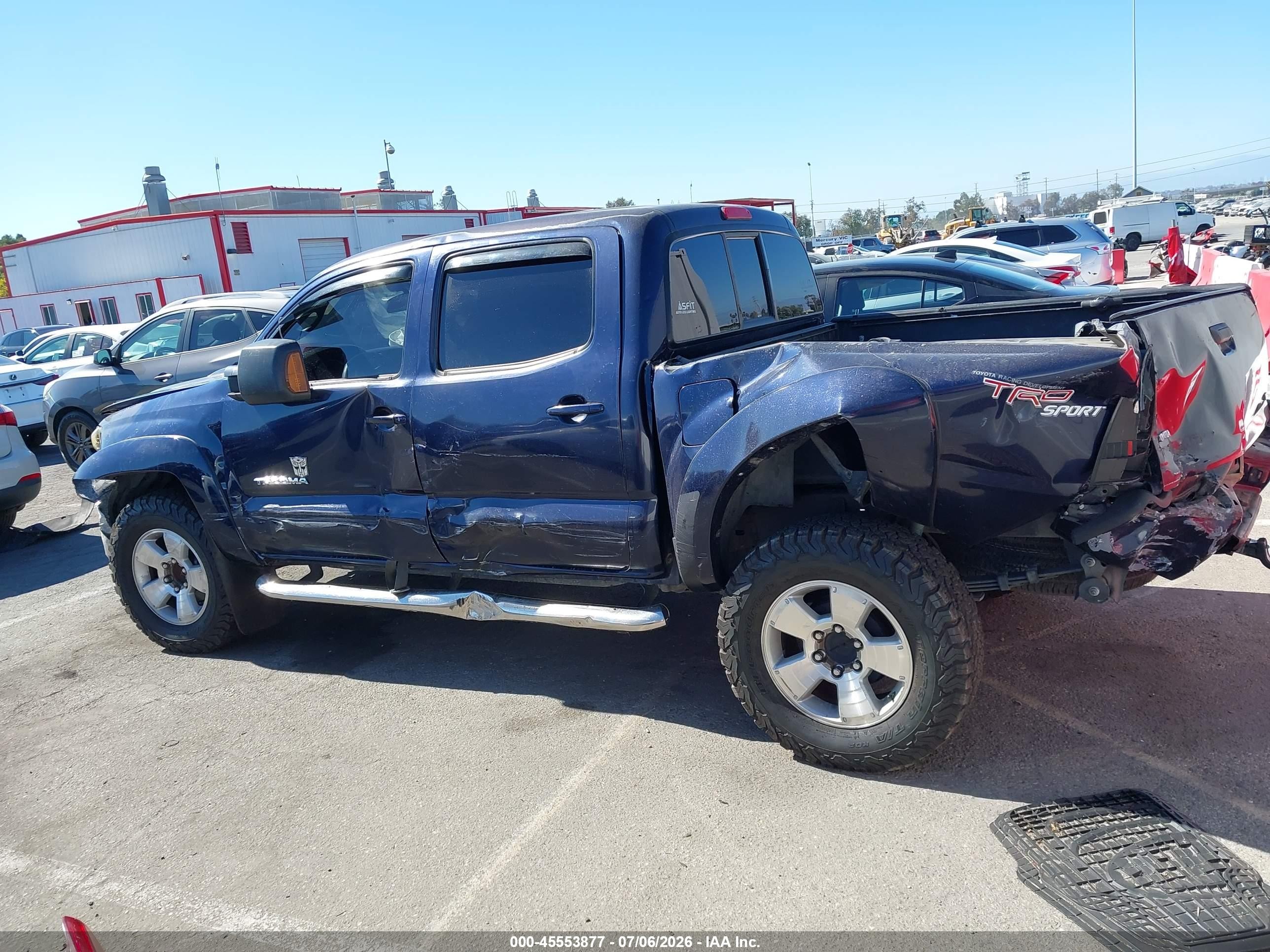 2013 Toyota Tacoma Prerunner V6 Blue vin: 3TMJU4GN9DM142349