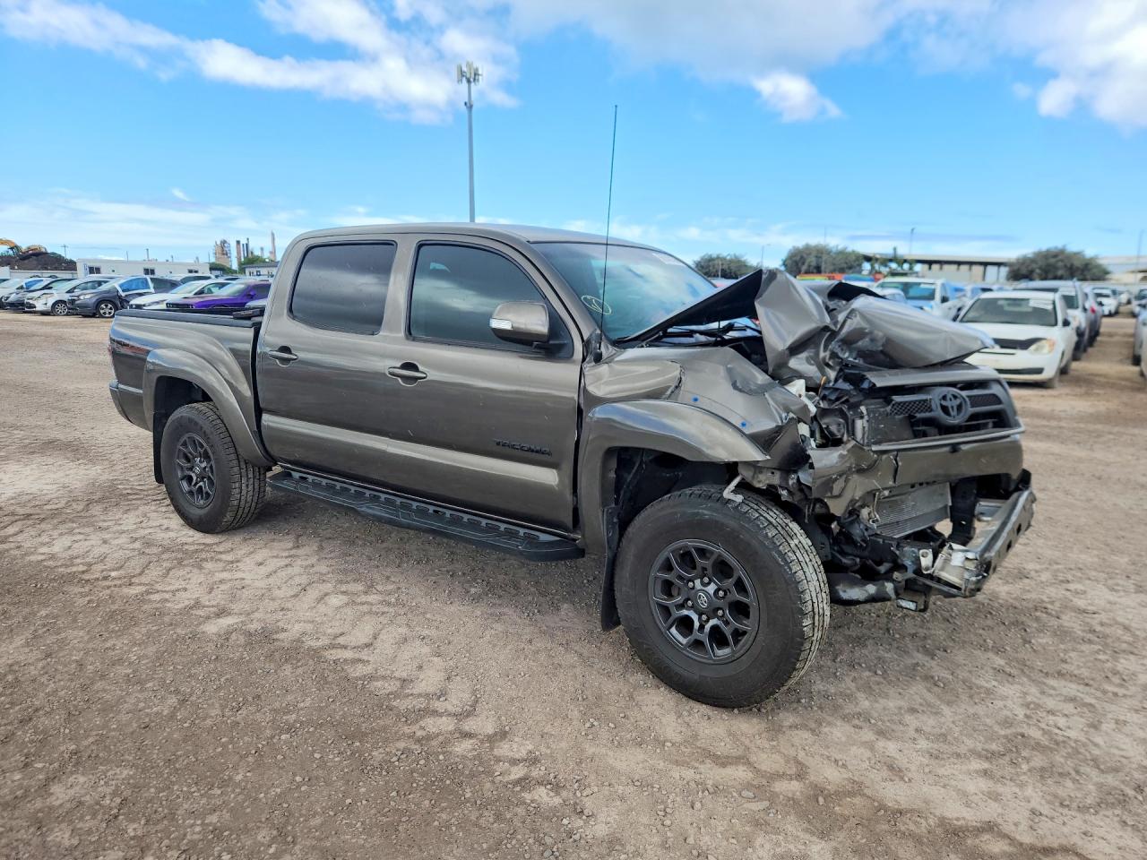 2014 Toyota Tacoma Double Cab Prerunner Brown vin: 3TMJU4GN9EM166832