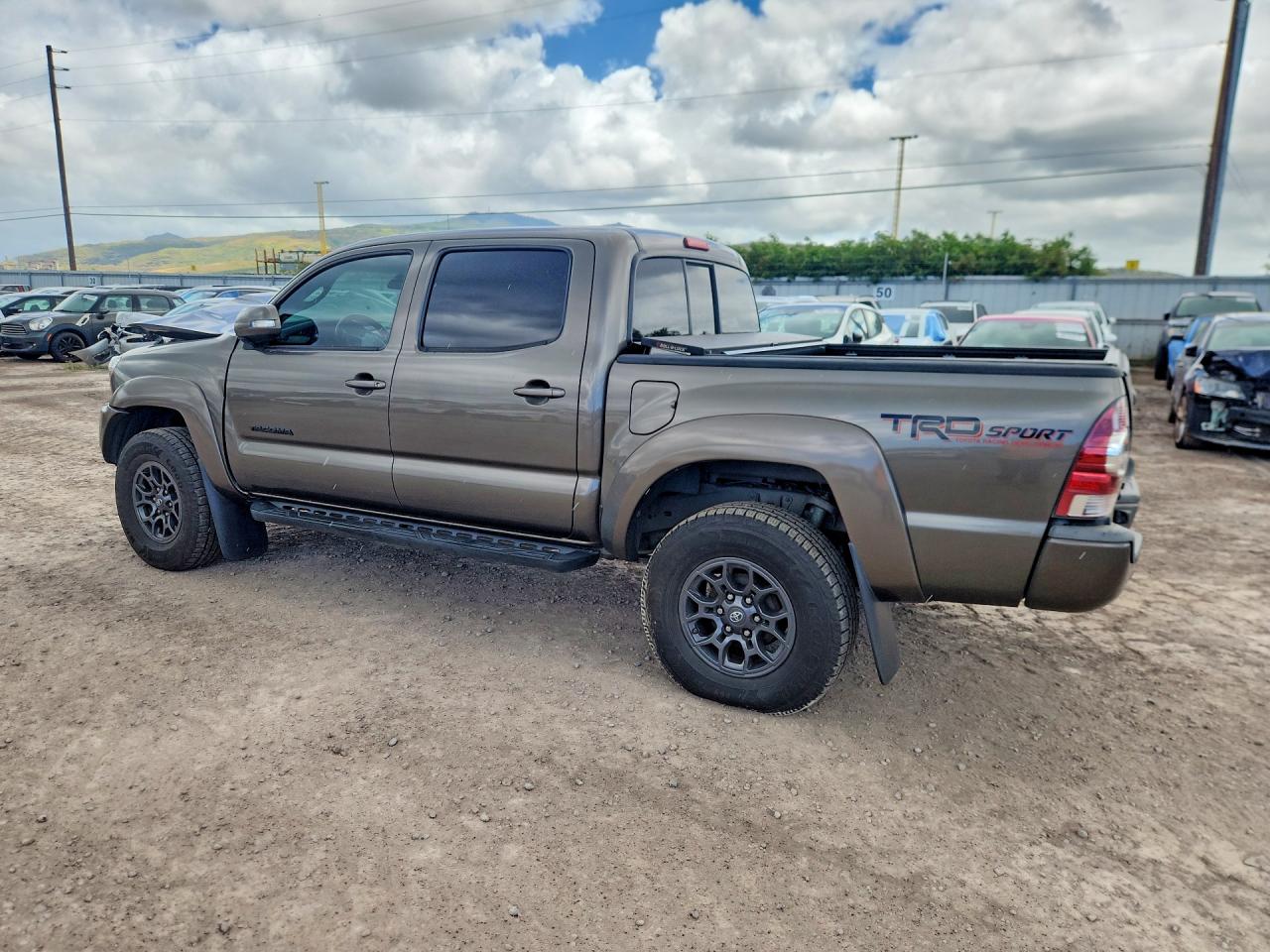 2014 Toyota Tacoma Double Cab Prerunner Brown vin: 3TMJU4GN9EM166832