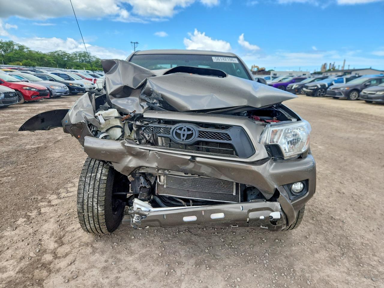 2014 Toyota Tacoma Double Cab Prerunner Brown vin: 3TMJU4GN9EM166832