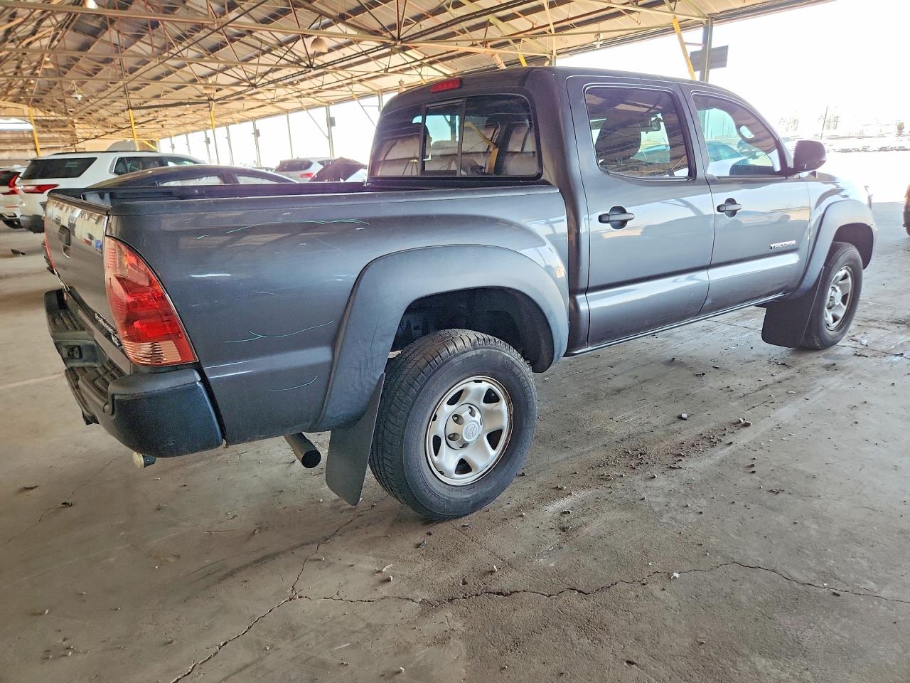 2015 Toyota Tacoma Double Cab Prerunner Gray vin: 3TMJU4GN9FM189030