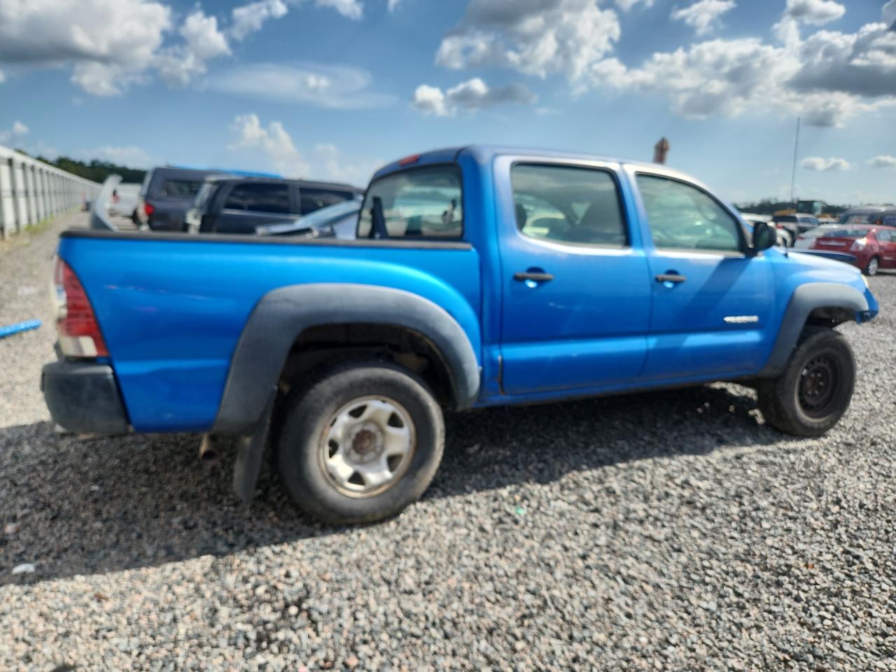2010 Toyota Tacoma Double Cab Prerunner Blue vin: 3TMJU4GNXAM093450