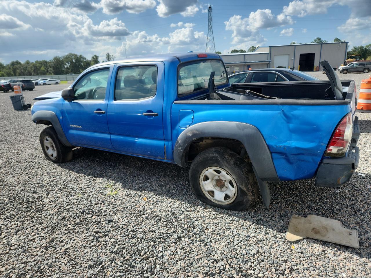 2010 Toyota Tacoma Double Cab Prerunner Blue vin: 3TMJU4GNXAM093450
