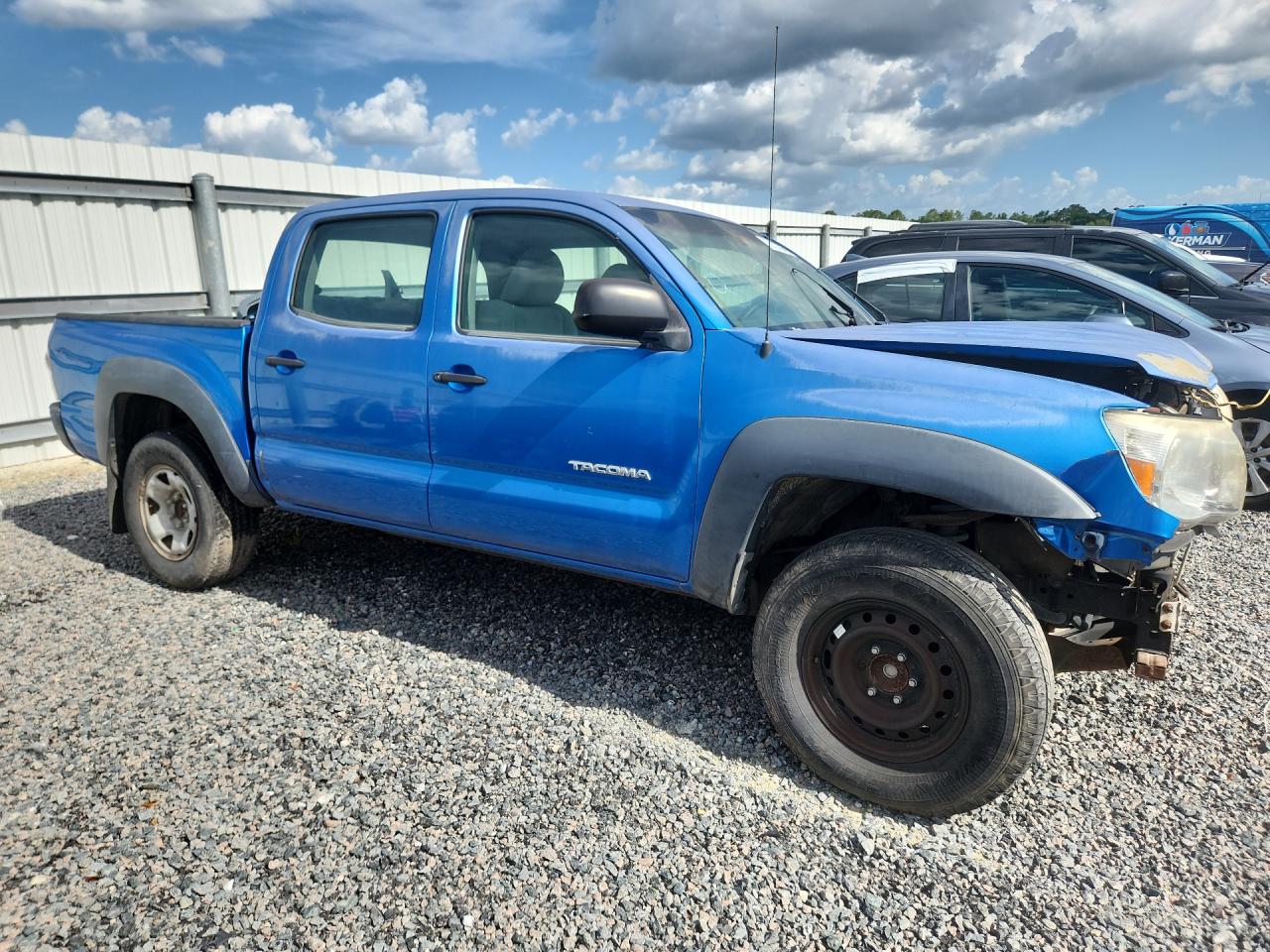 2010 Toyota Tacoma Double Cab Prerunner Blue vin: 3TMJU4GNXAM093450