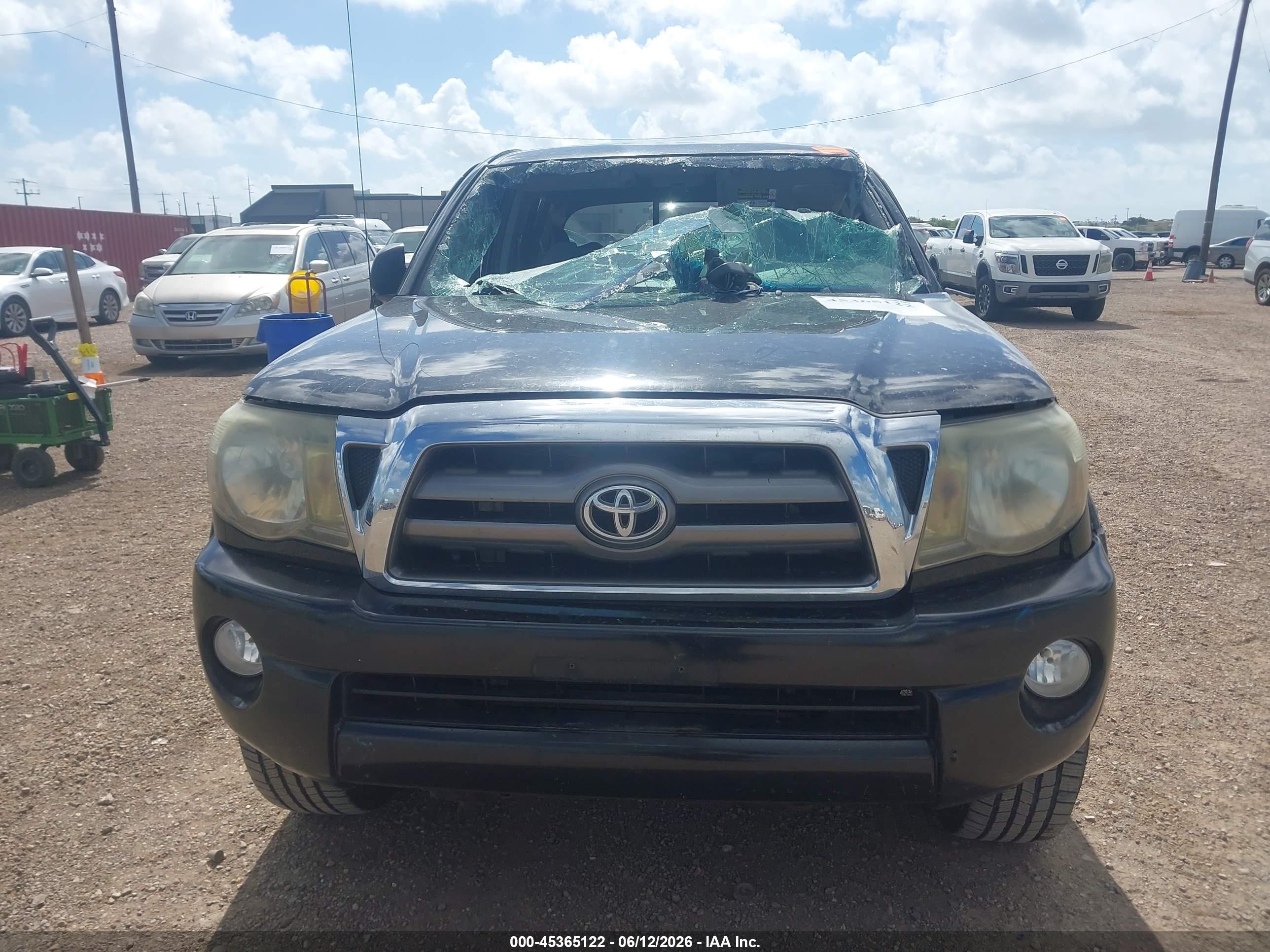 2010 Toyota Tacoma Prerunner V6 Black vin: 3TMJU4GNXAM097157