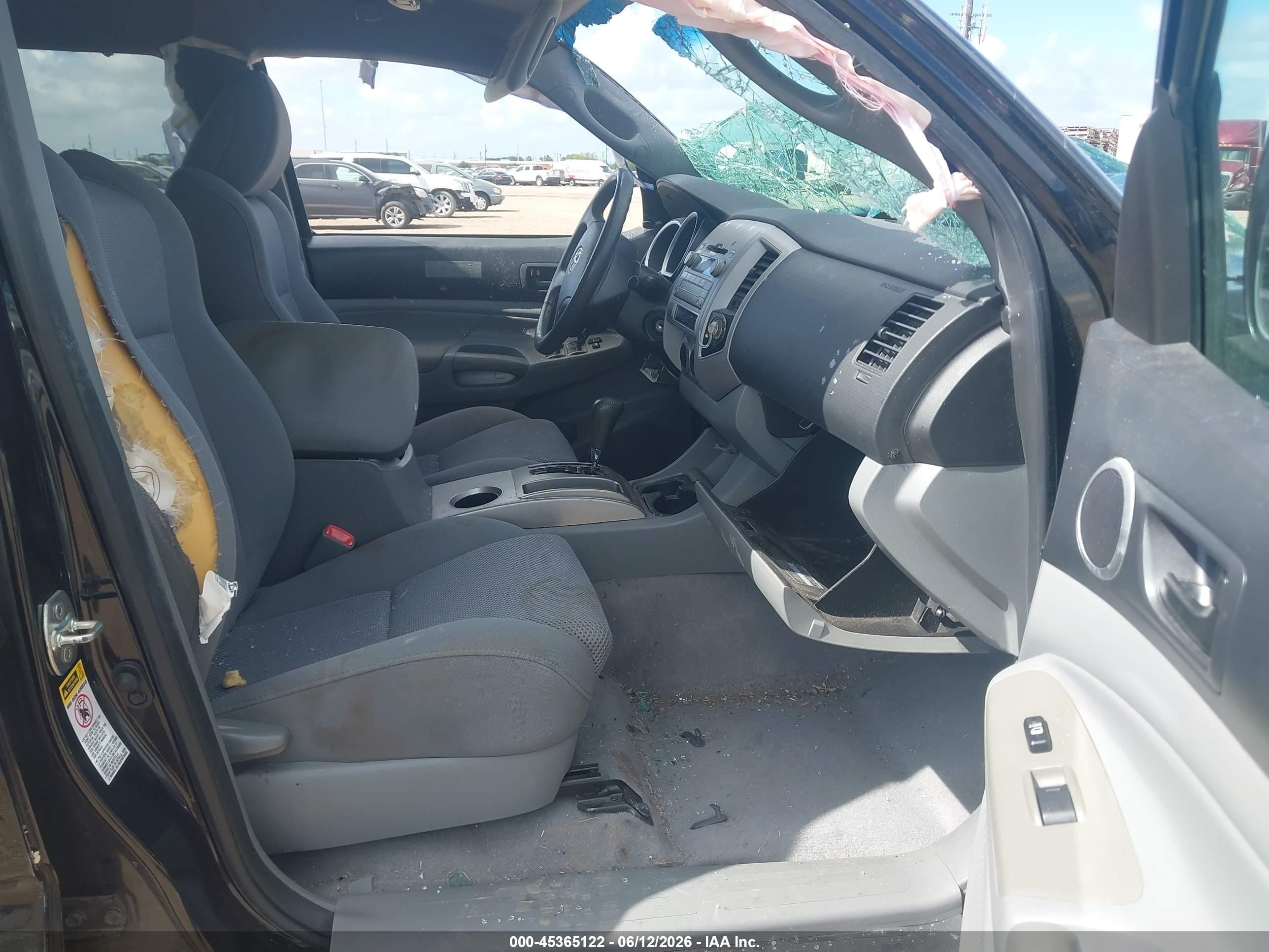 2010 Toyota Tacoma Prerunner V6 Black vin: 3TMJU4GNXAM097157