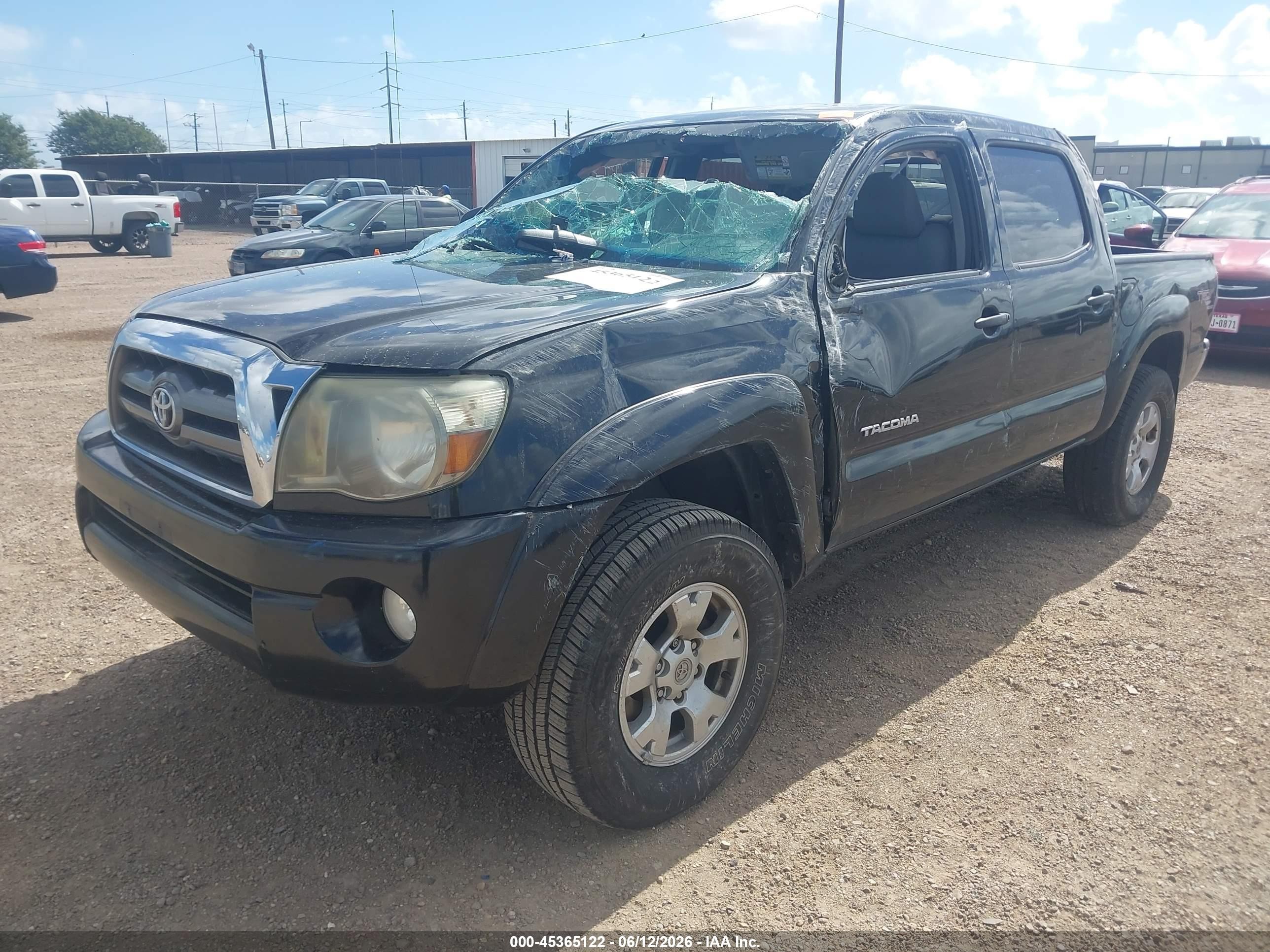 2010 Toyota Tacoma Prerunner V6 Black vin: 3TMJU4GNXAM097157