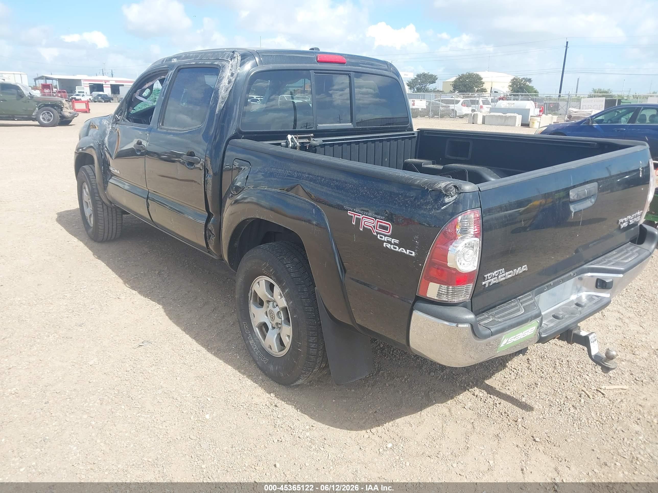2010 Toyota Tacoma Prerunner V6 Black vin: 3TMJU4GNXAM097157
