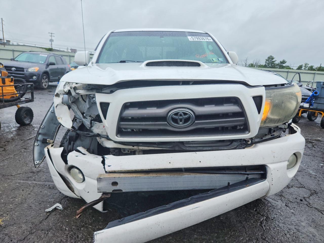 2010 Toyota Tacoma Double Cab Prerunner White vin: 3TMJU4GNXAM099717